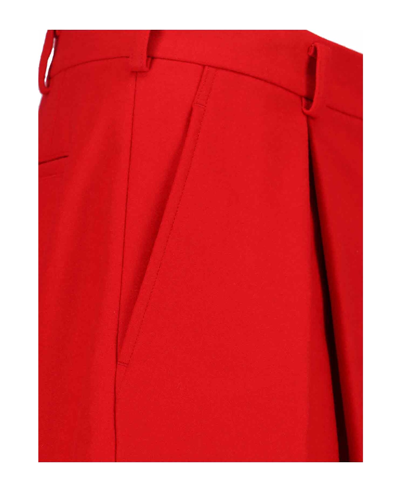 Comme Des Garçons Homme Plus Wool Shorts - Red
