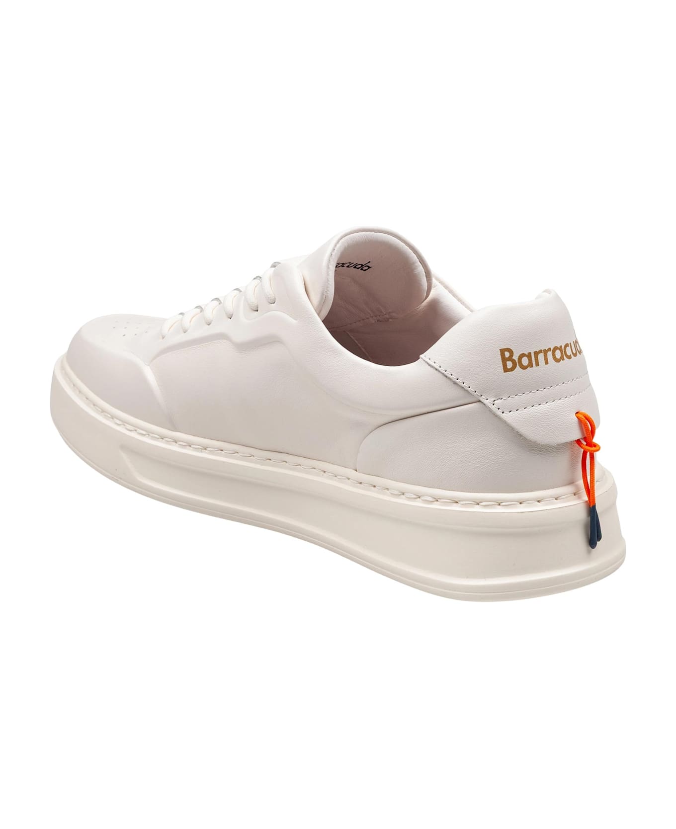 Barracuda Phoenix Sneakers In Nappa Leather, White - White/White