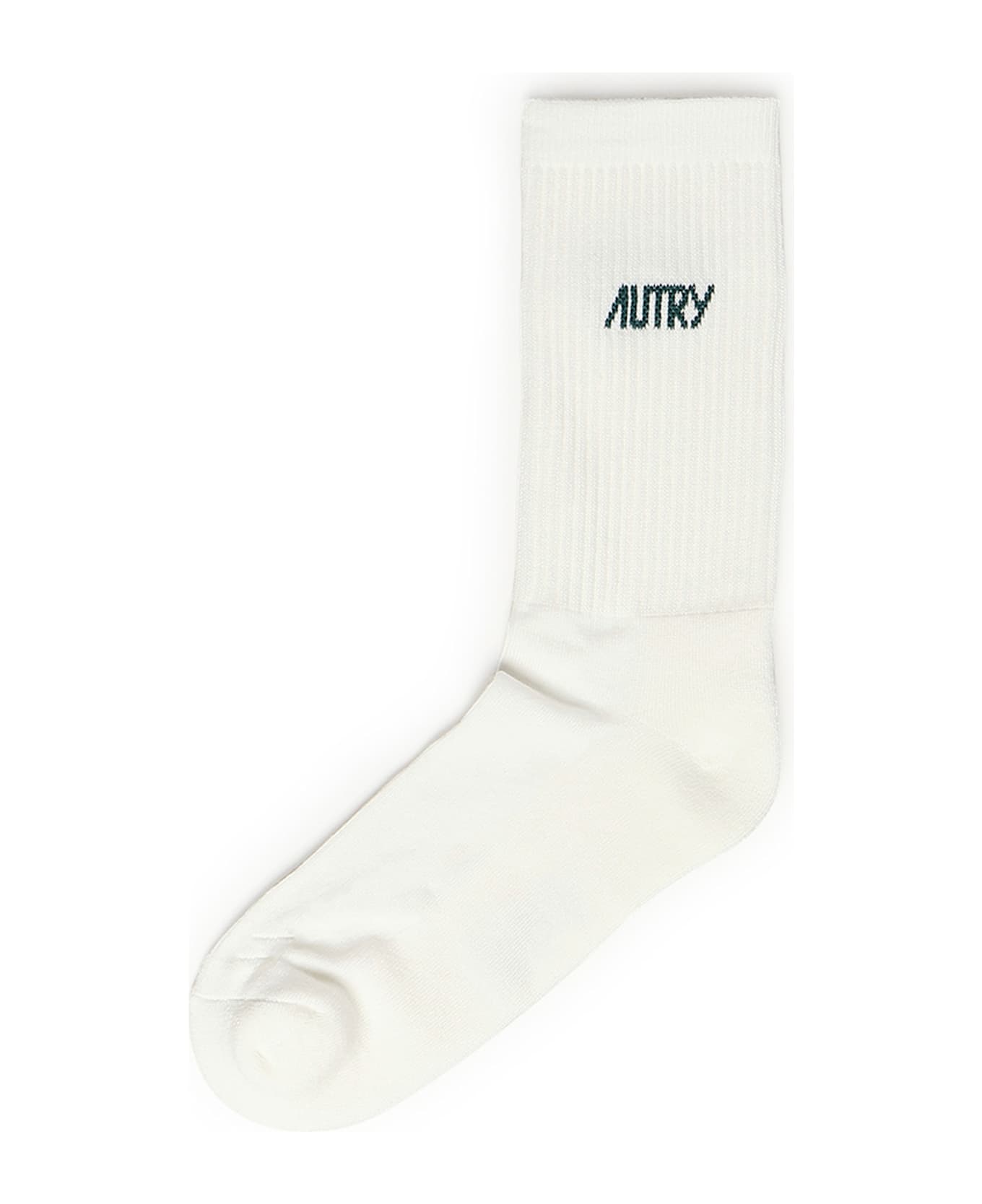 Autry Logo Socks - Bianco