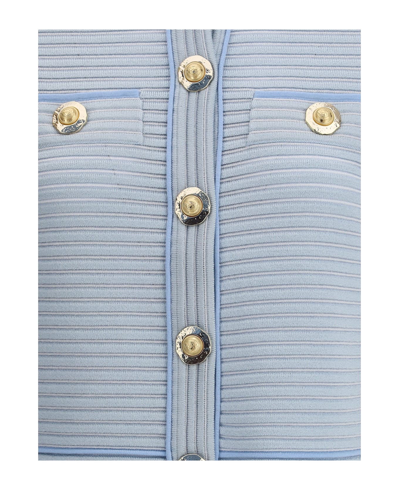 Balmain Embossed Knit Cardigan