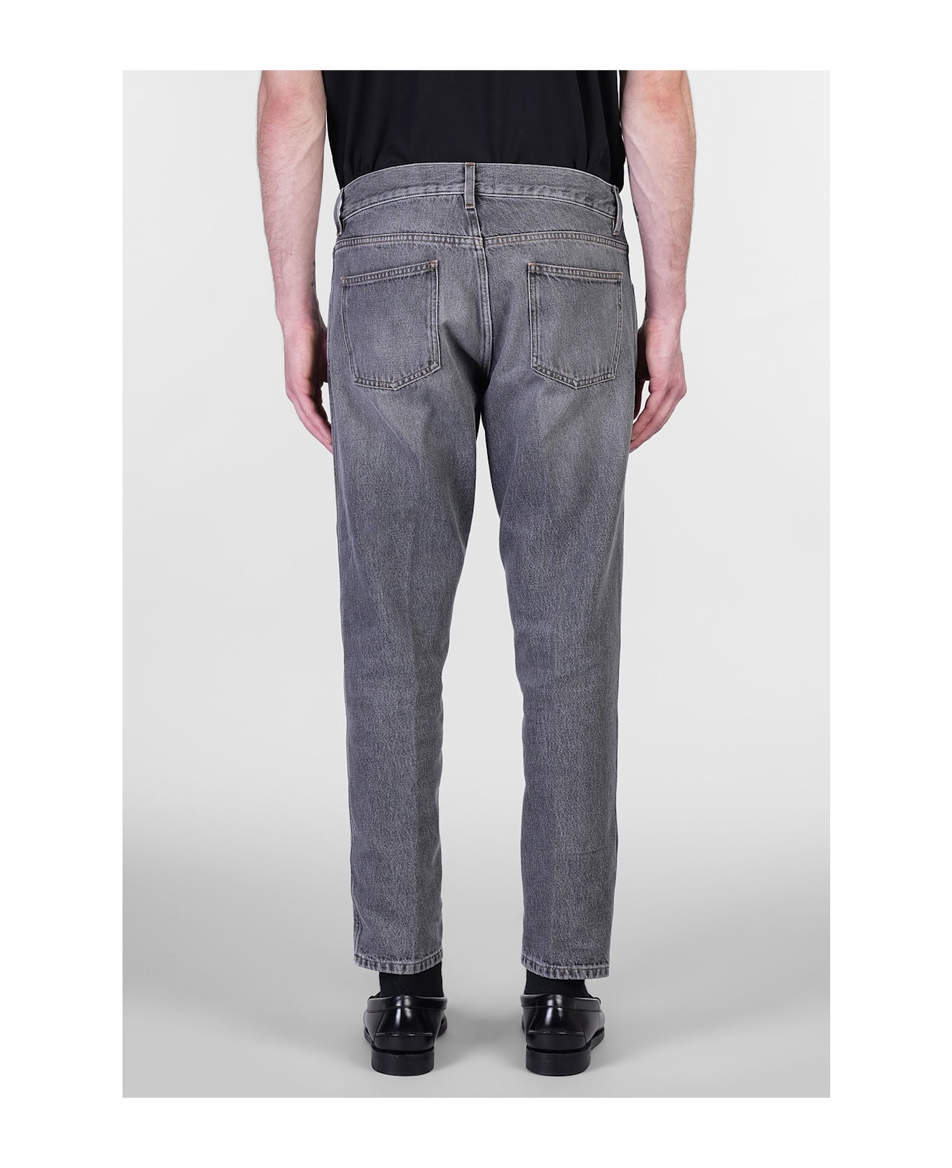 Lardini Jeans In Black Denim - black