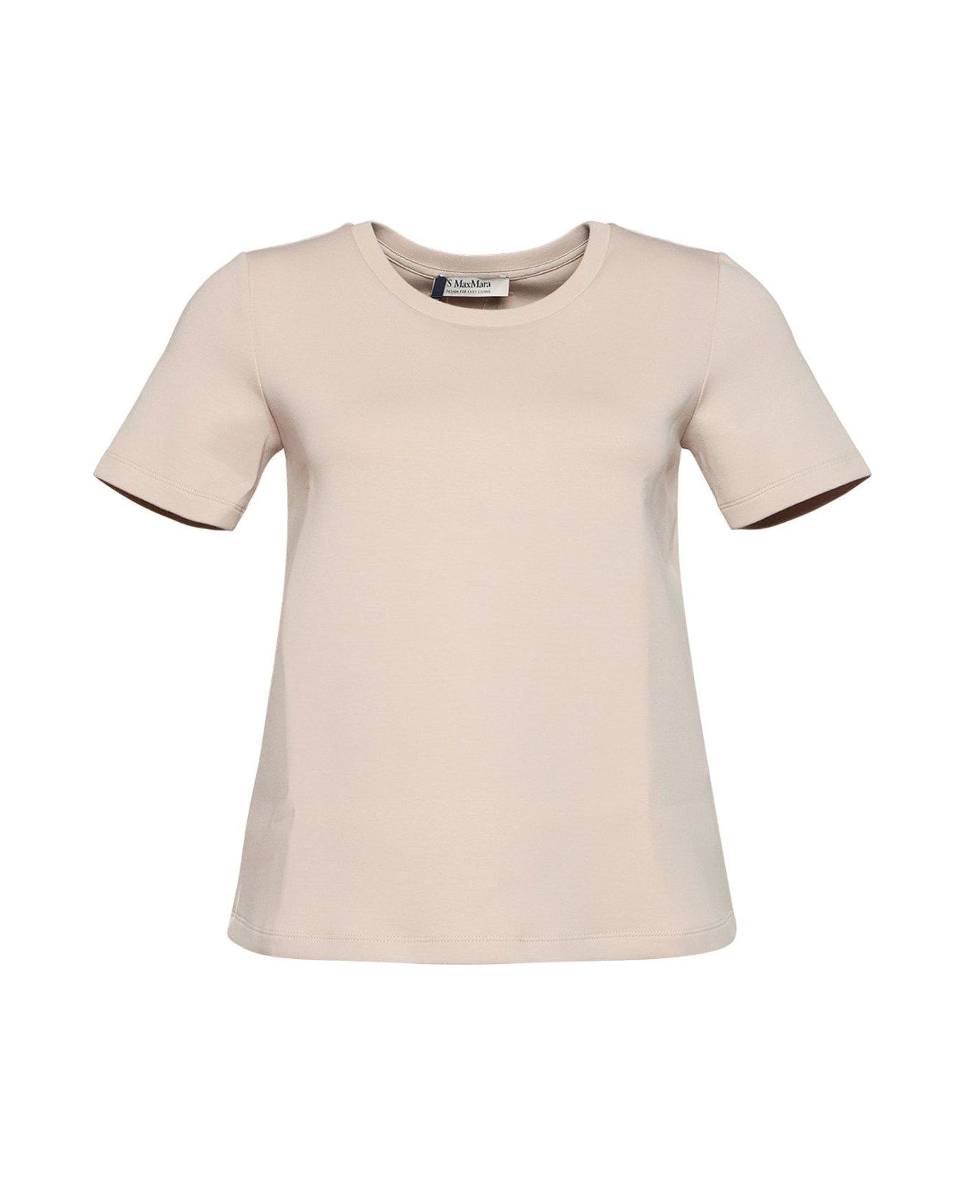 'S Max Mara Short-sleeved Jersey T-shirt - Beige