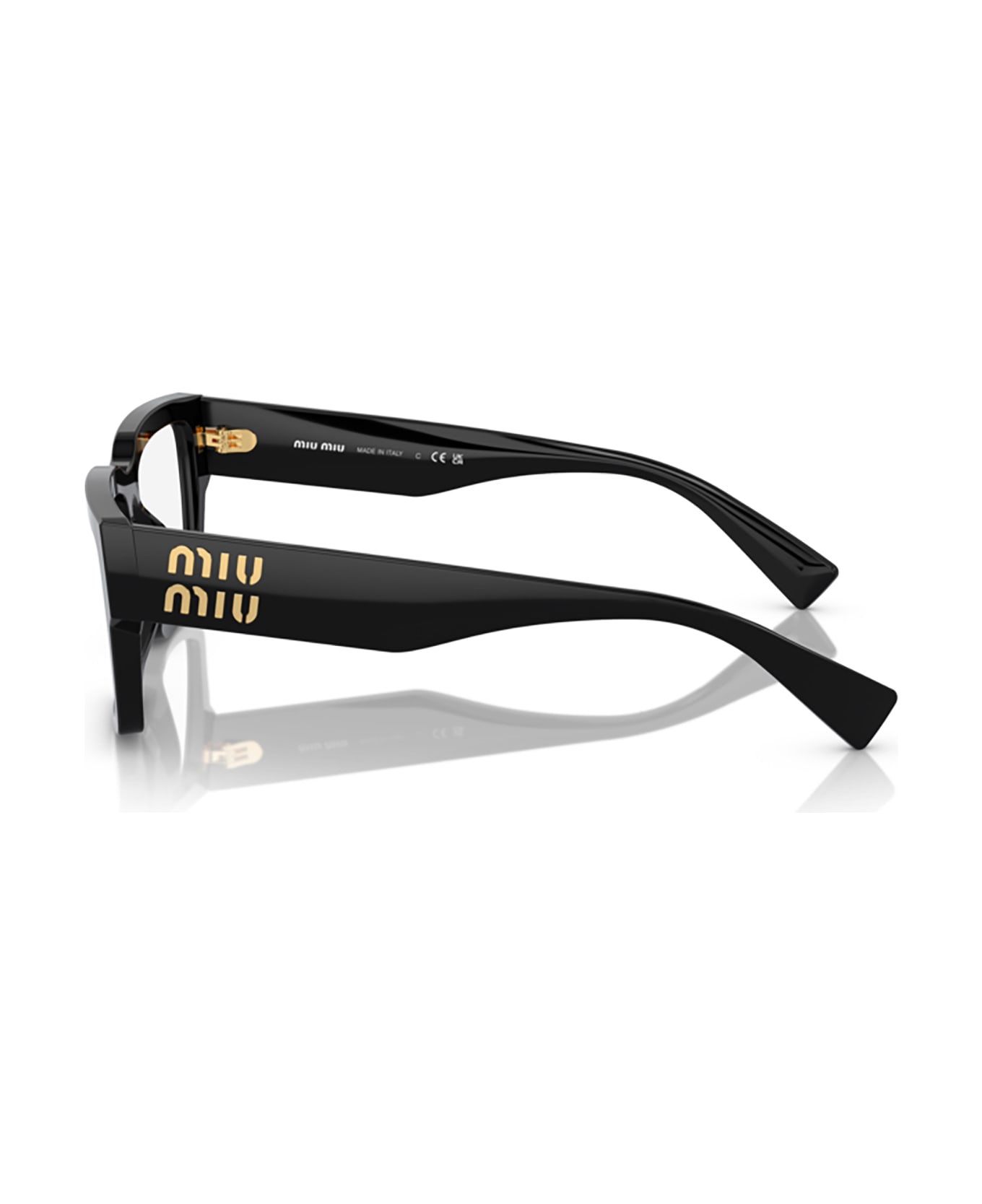 Miu Miu Eyewear Mu 02xv Black Glasses - Black