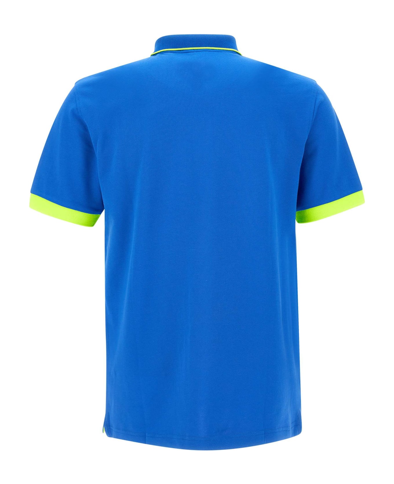 Sun 68 'small Stripe' Cotton Polo Shirt Polo Shirt - ROYAL