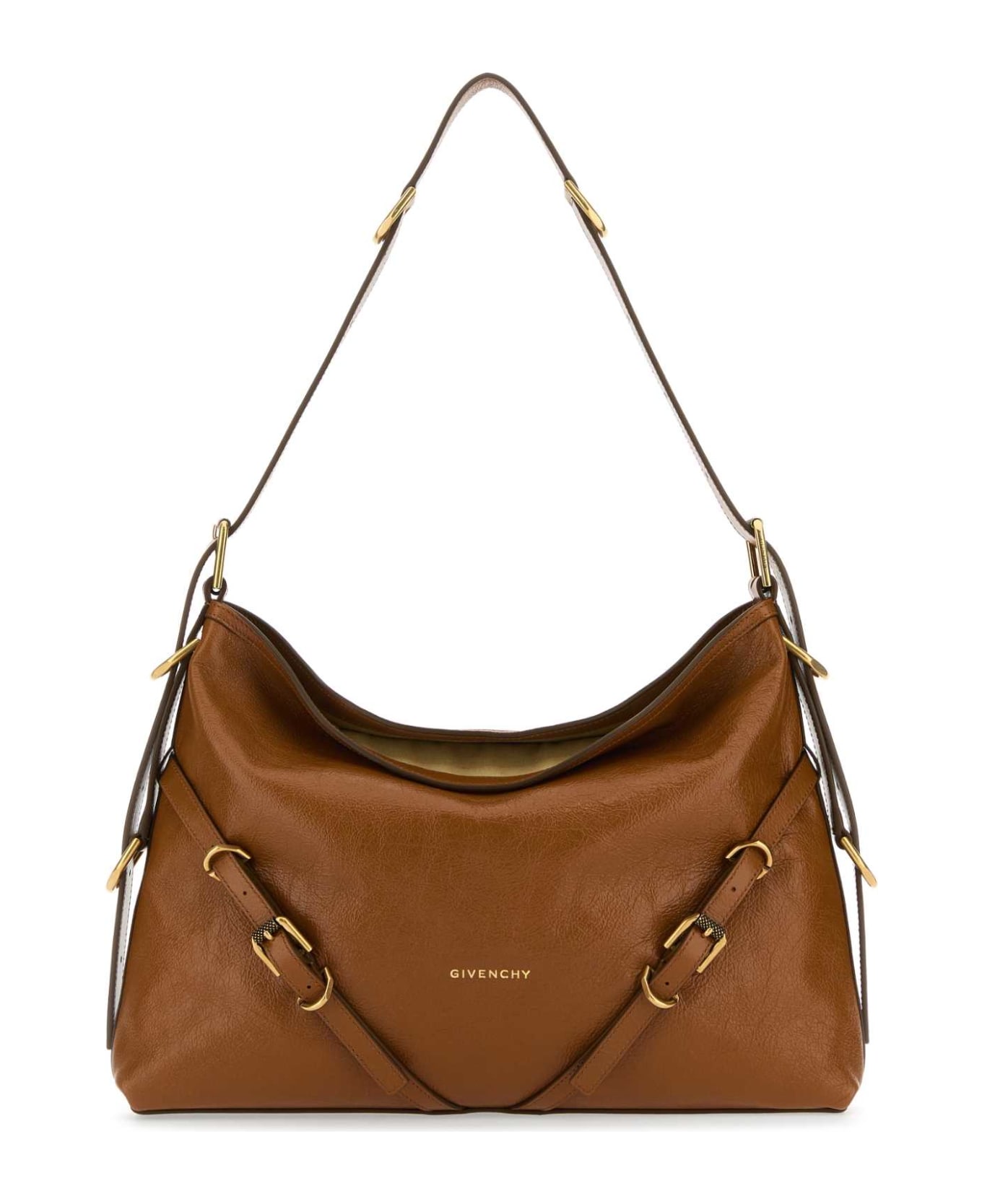 Givenchy Caramel Leather Medium Voyou Shoulder Bag - SOFTTAN トートバッグ