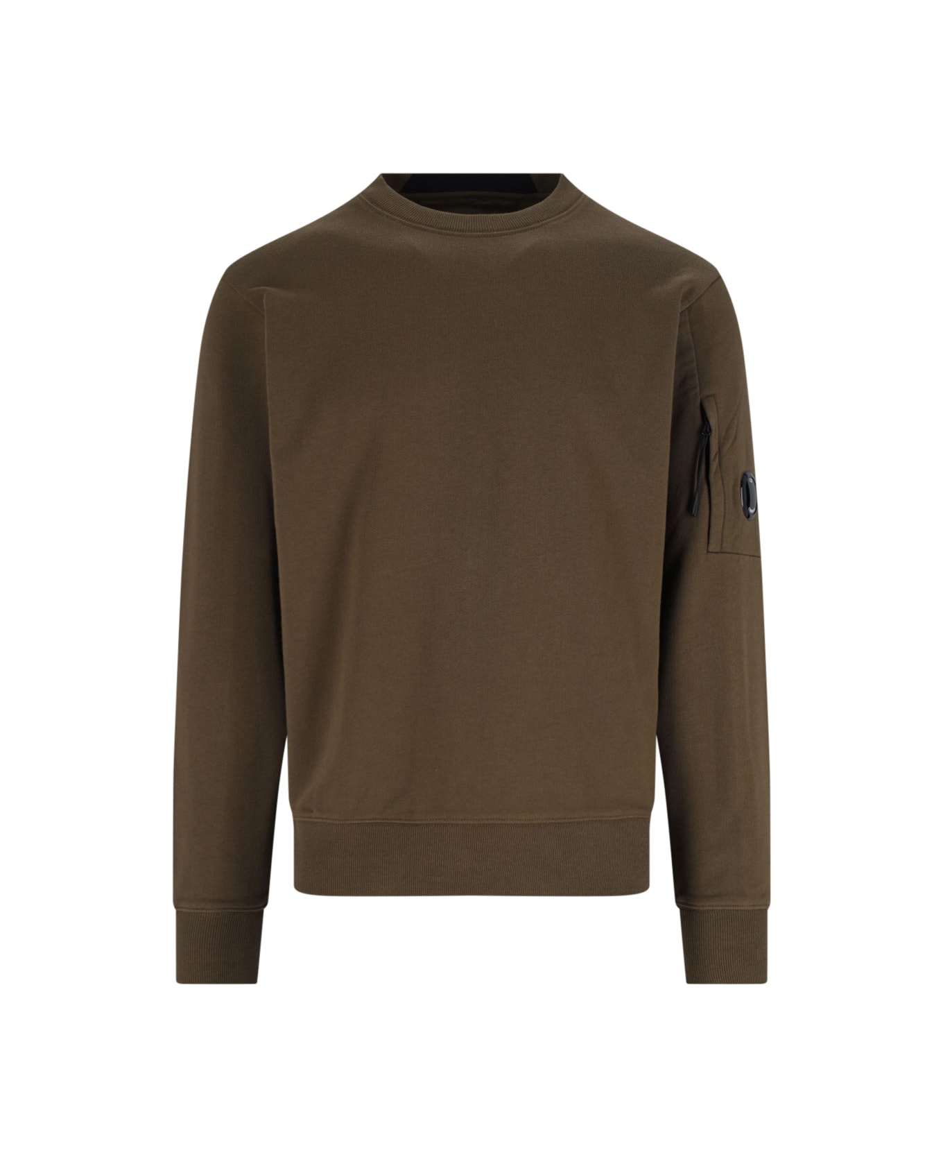 C.P. Company Logo Crewneck Sweatshirt - GREEN フリース