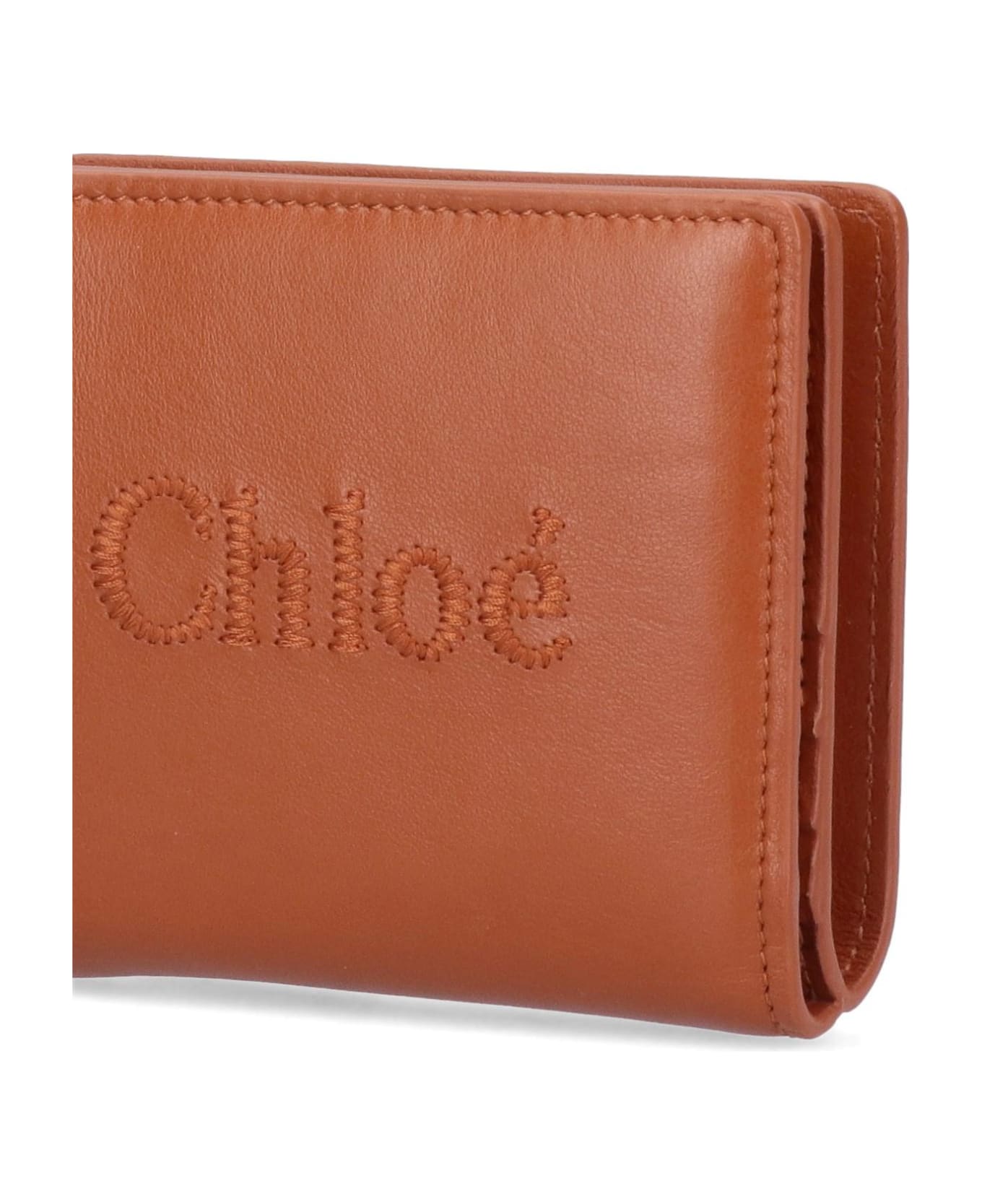 Chloé Sense Compact Bi-fold Wallet - Brown 財布