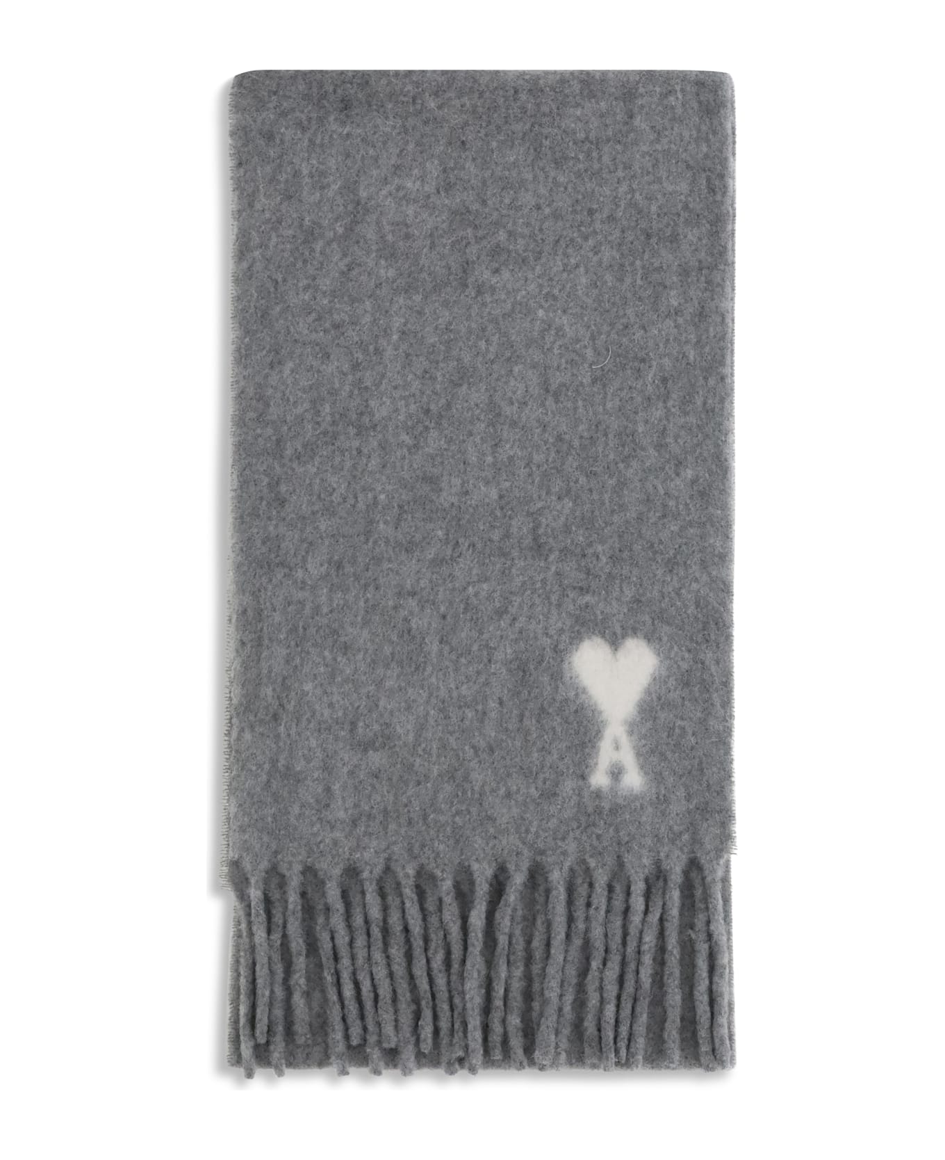 Ami Alexandre Mattiussi Ami De Coeur Scarf - GREY