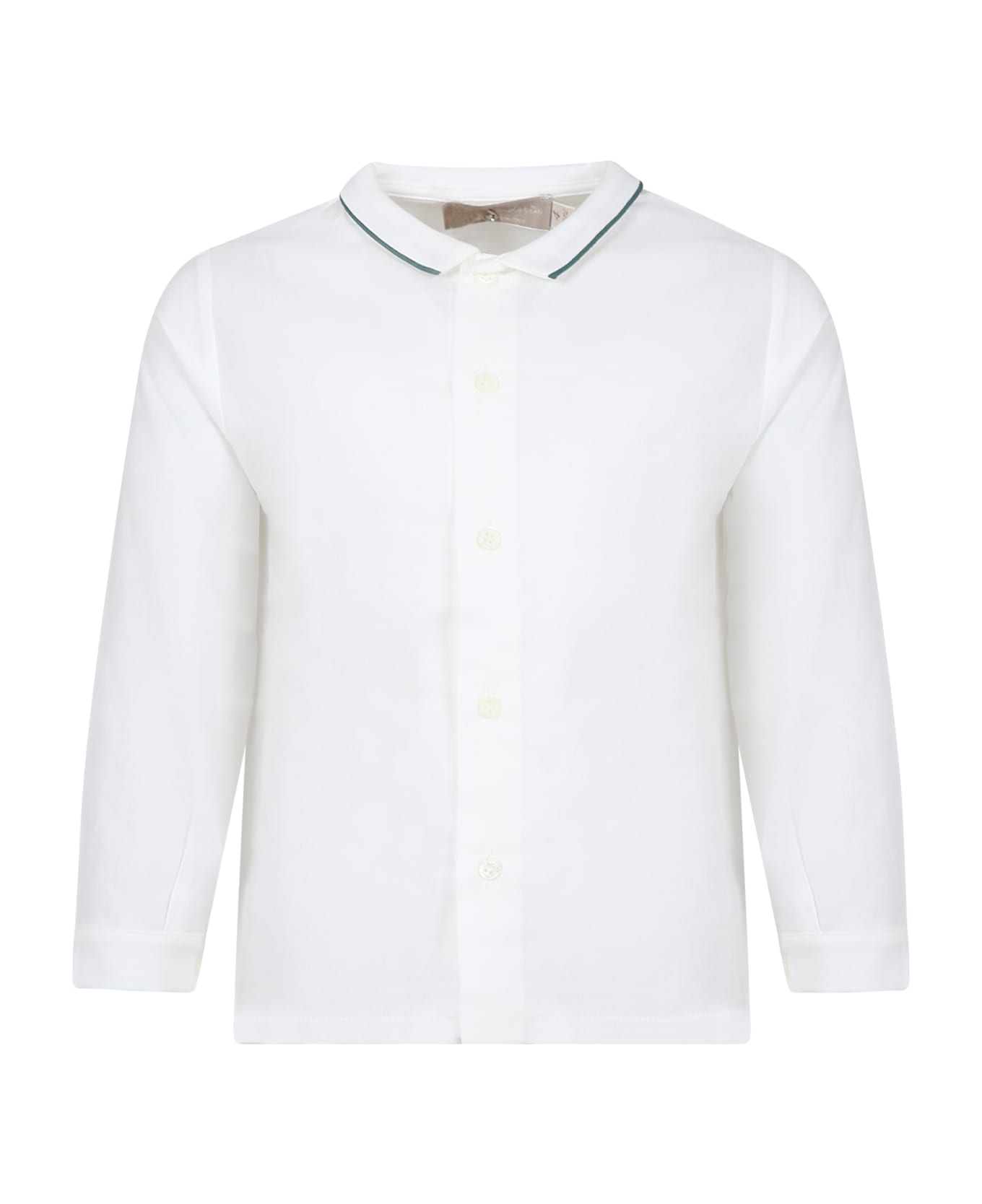 La stupenderia White Shirt For Boy - White