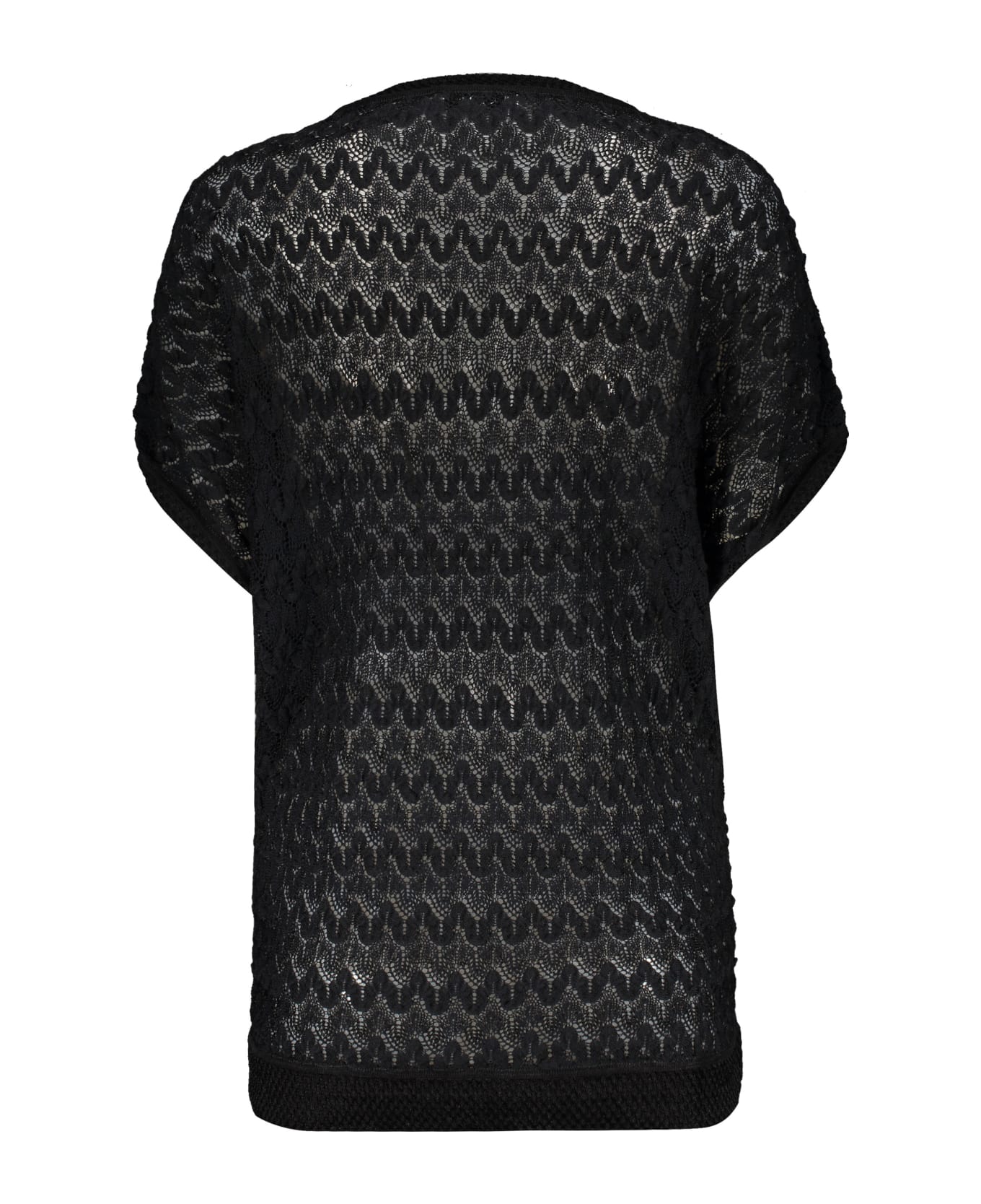M Missoni Knitted Top - black ニットウェア