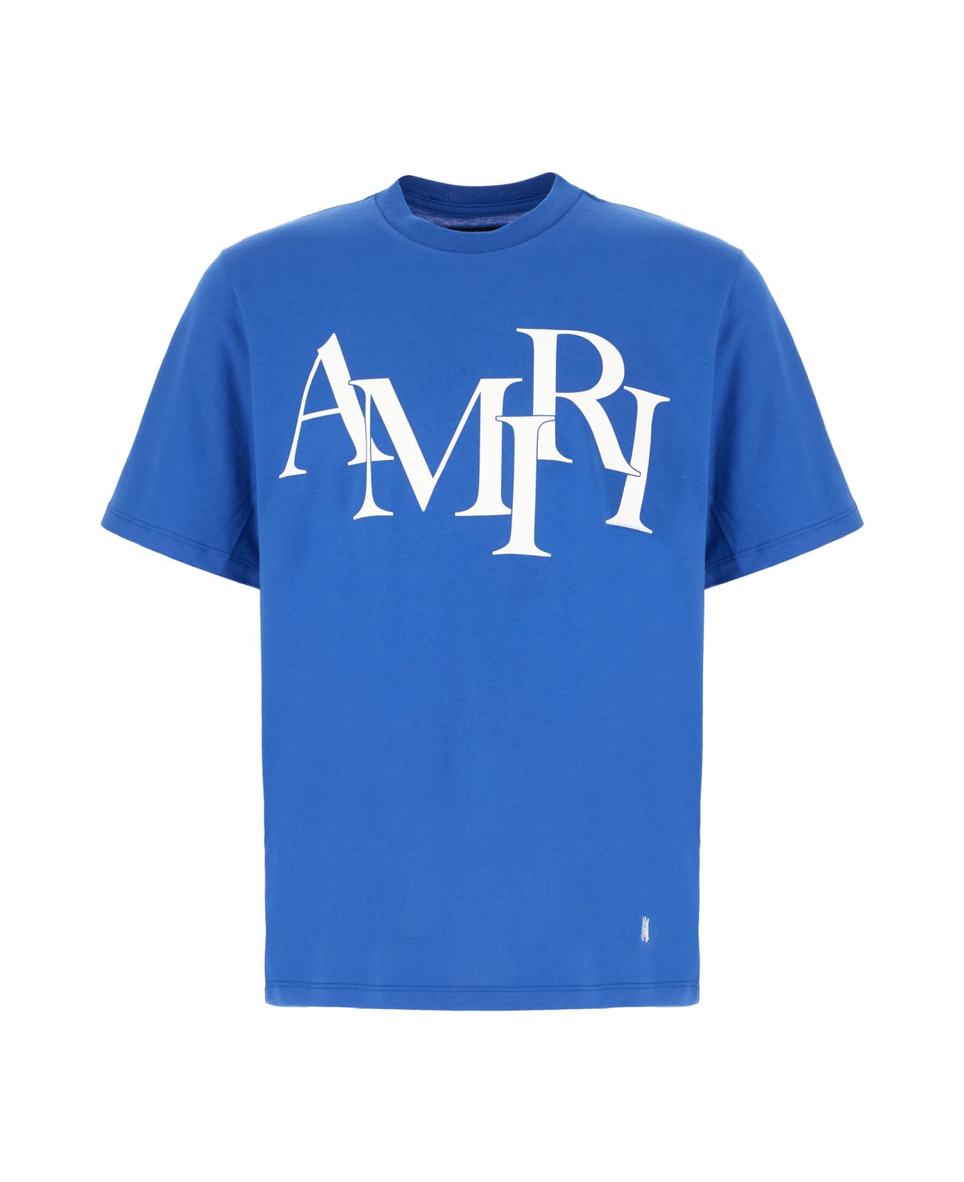 AMIRI Blue Cotton T-shirt - BLUE