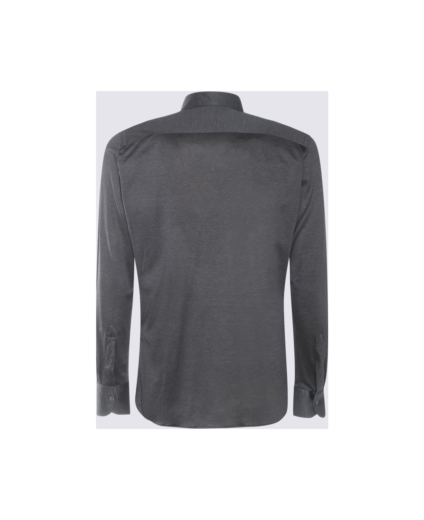 Canali Grey Cotton Shirt