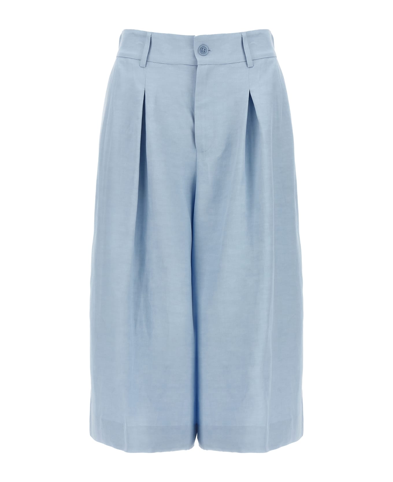 Parosh 'raisa' Bermuda Shorts - Light Blue