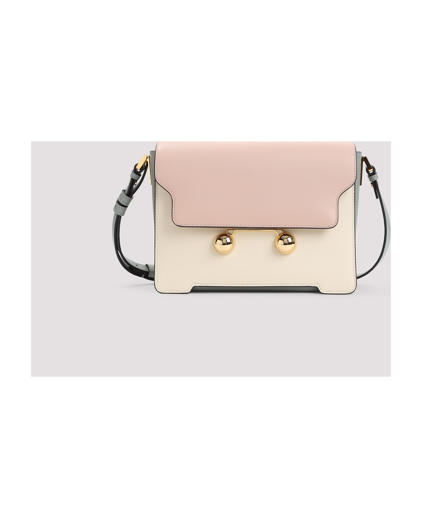 Marni Trunkaroo Shoulder Bag - Camelia Shell Storm