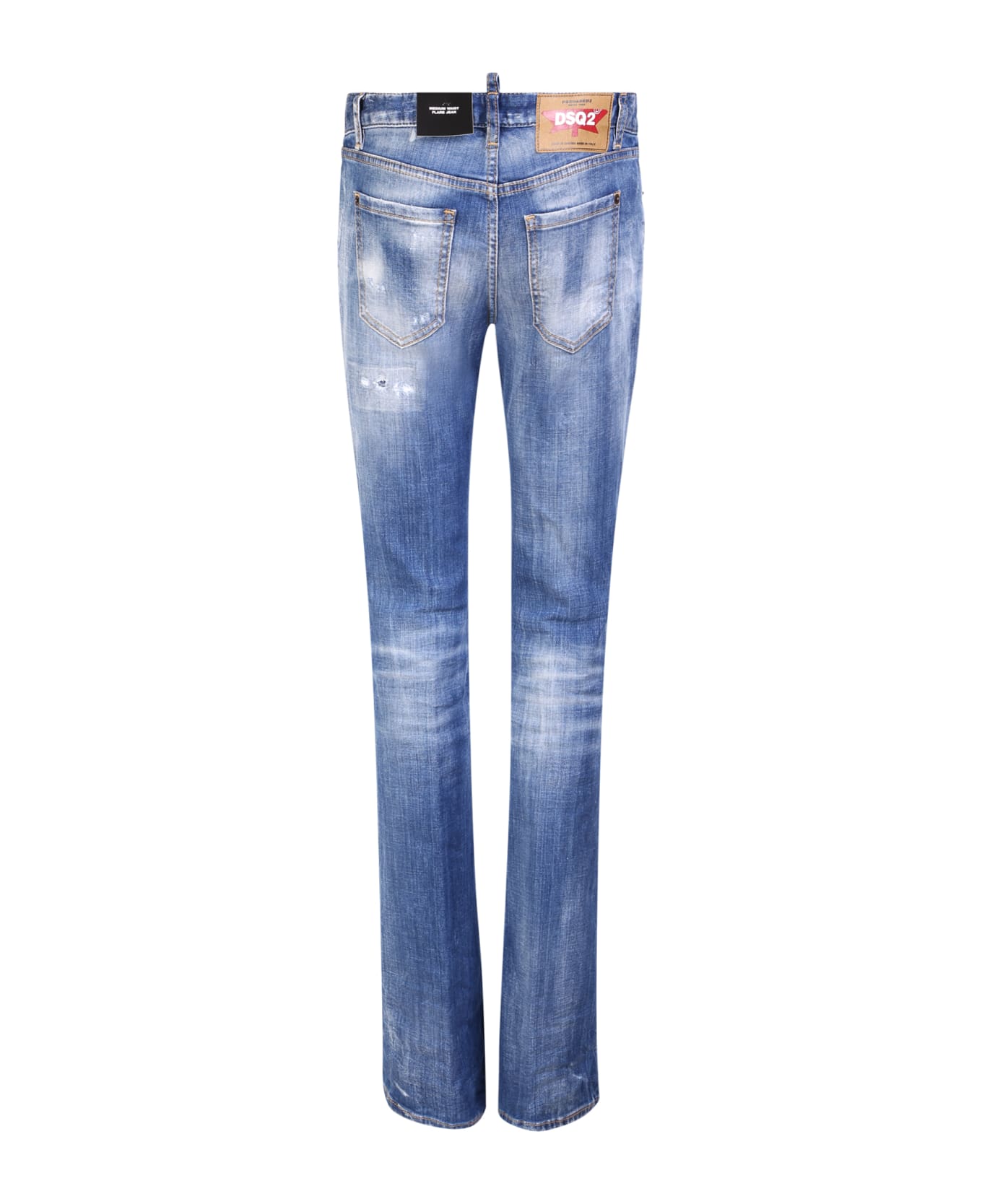 Dsquared2 Flared Jeans With Tear Detail - Blue