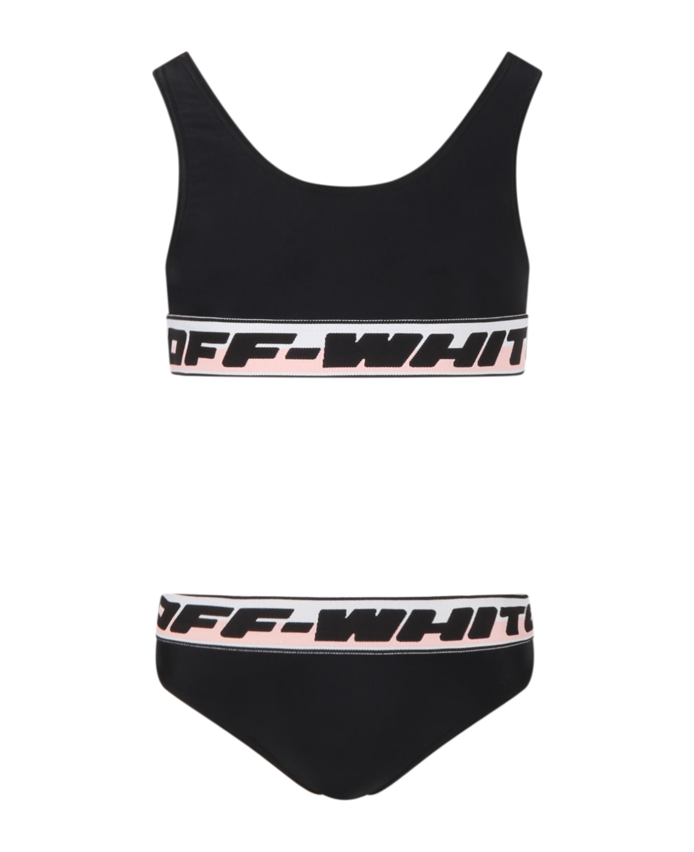 Off-White Black Swimsuit For Girl - Nero
