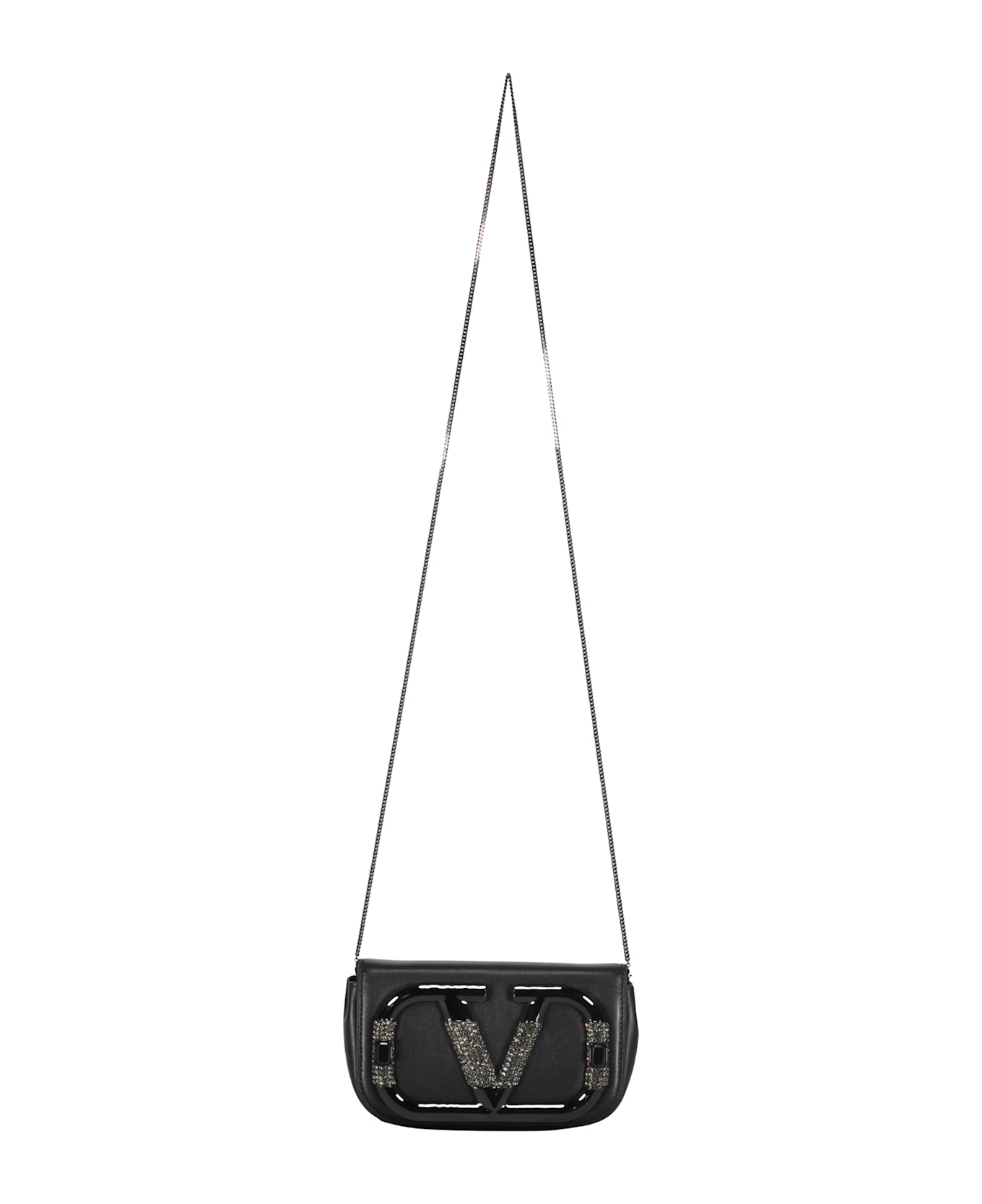 Valentino Garavani Leather Clutch - black