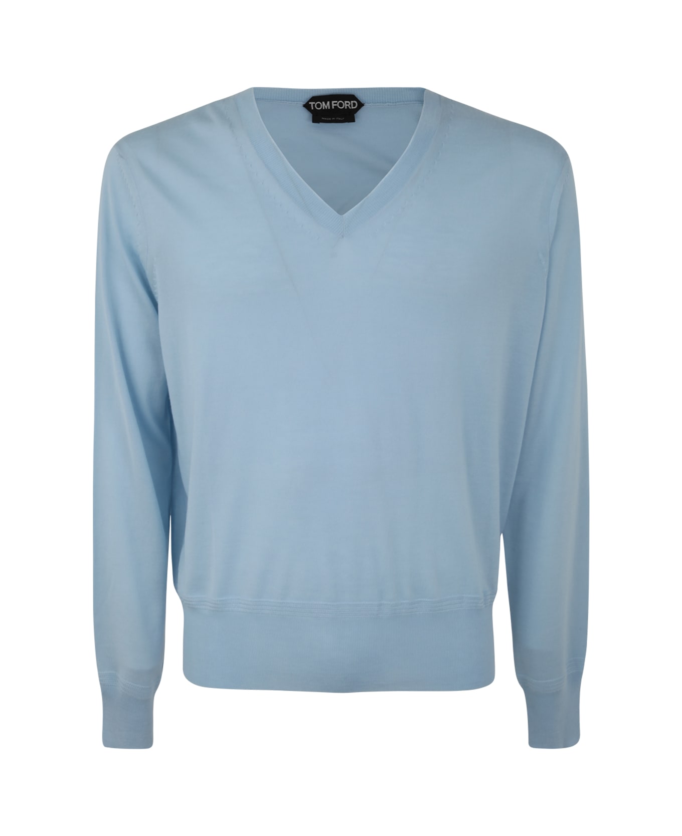 Tom Ford V Neck Sweater - Sky Blue