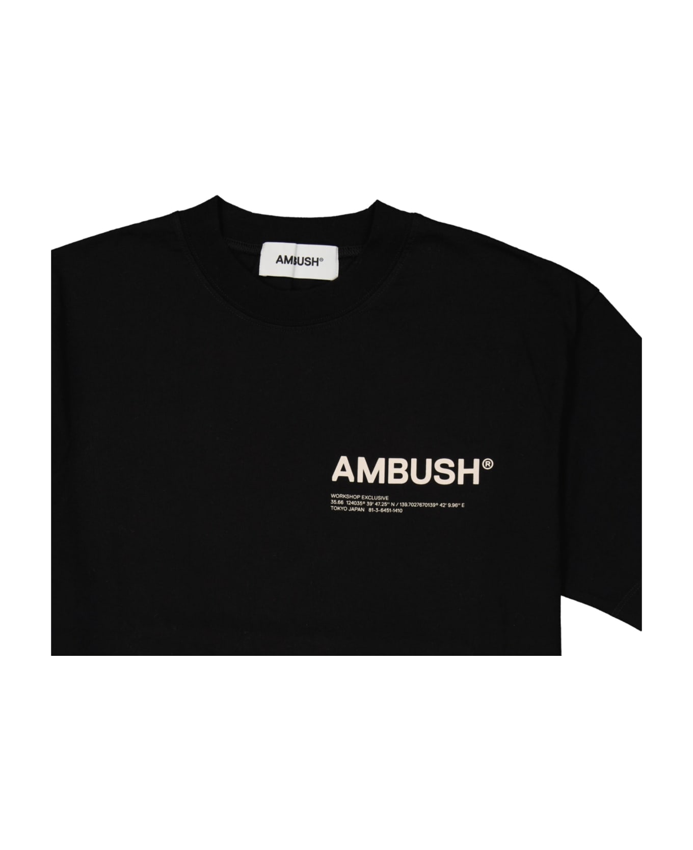 AMBUSH Cotton Logo T-shirt - Black Tシャツ