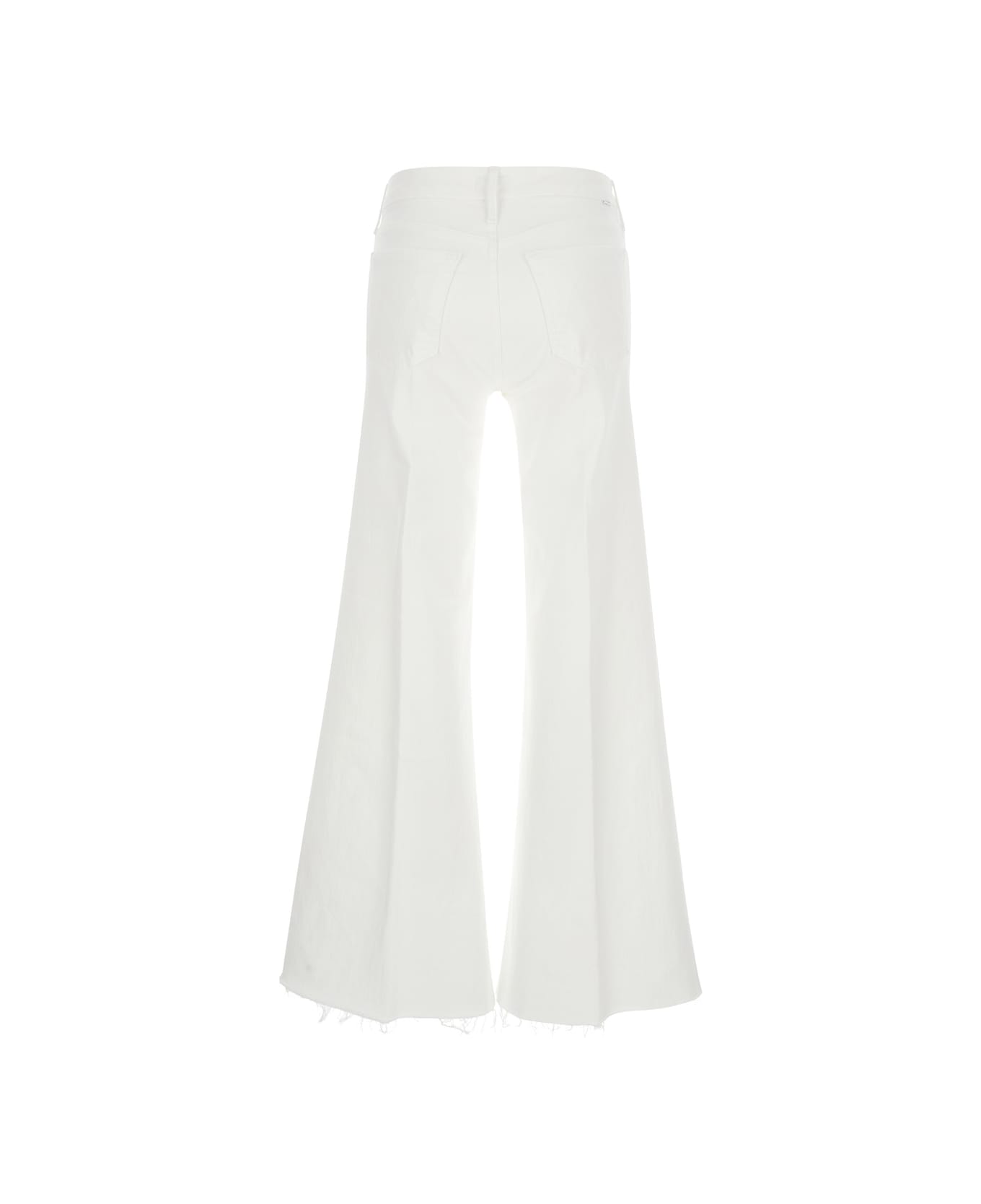 Mother White Flared Jeans In Denim Woman - White