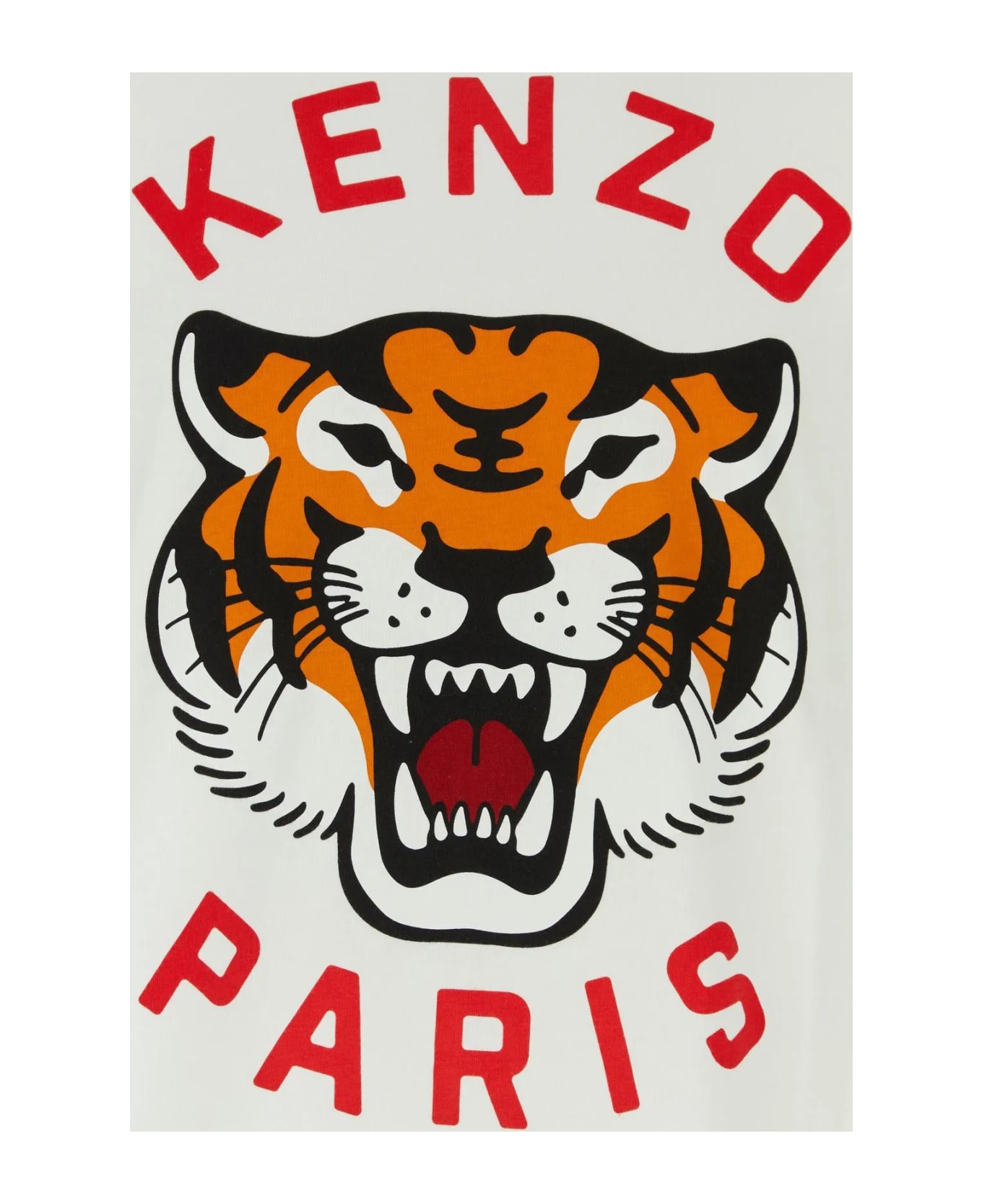 Kenzo Lucky Tiger T-shirt - Off White シャツ