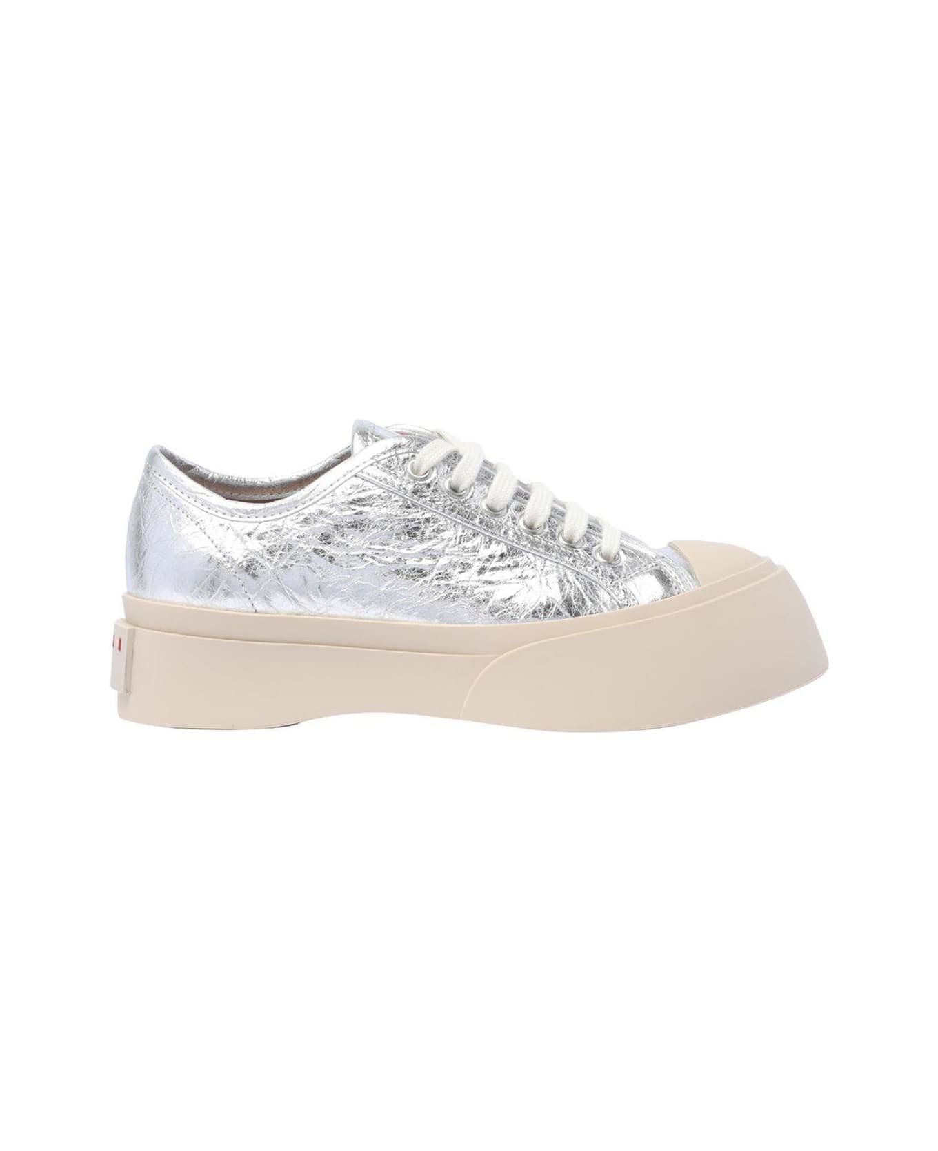 Marni Pablo Lace-up Sneakers - Silver
