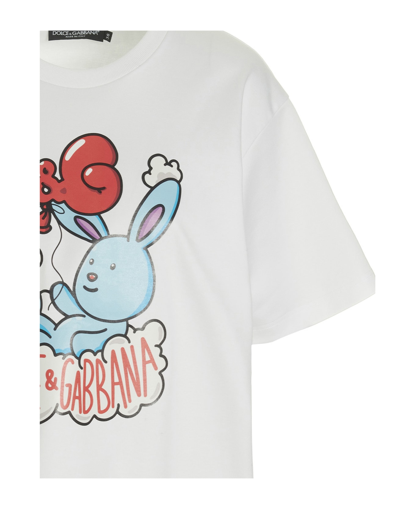 Dolce & Gabbana Gianpiero D'alessandro Collab  Bunny  T-shirt - White