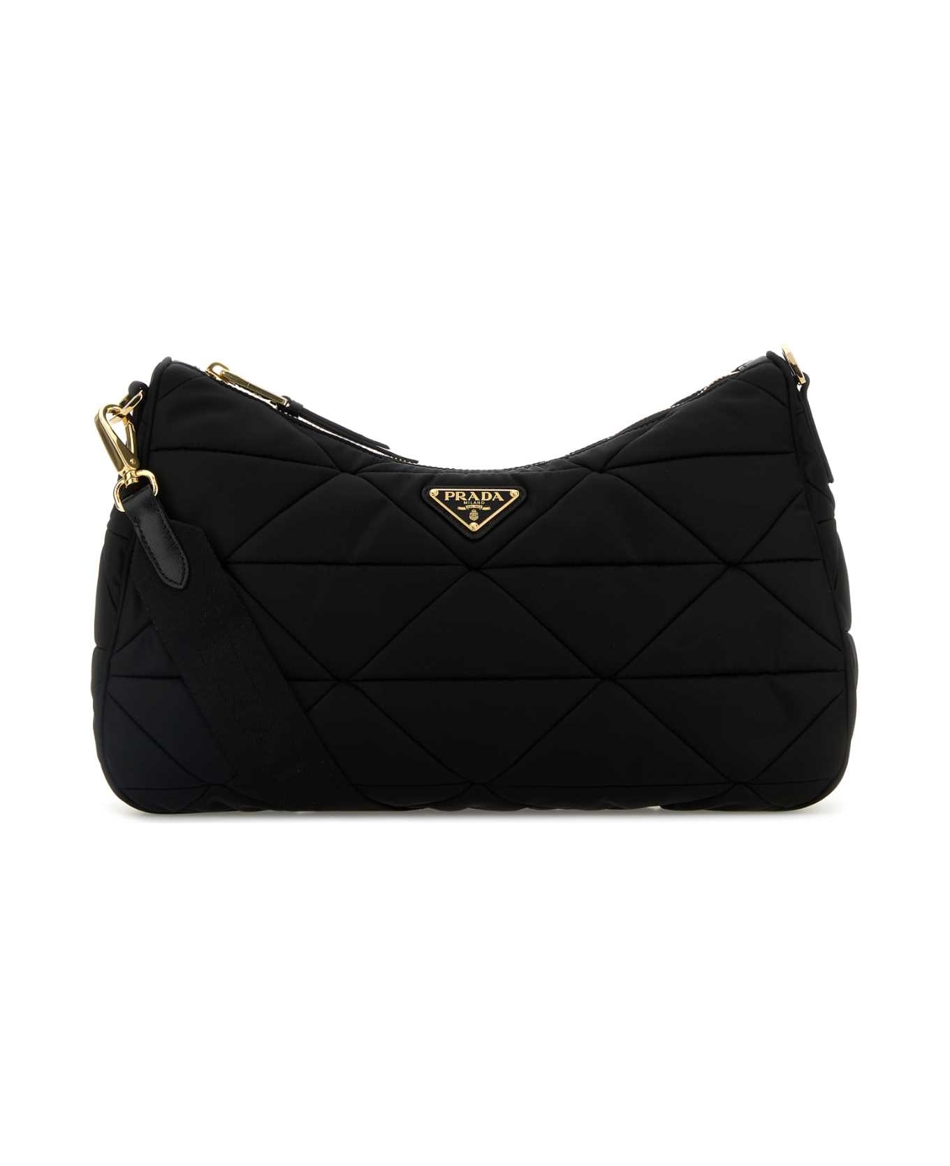 Prada Black Fabric Large Aimã©e Shoulder Bag - NERO 1