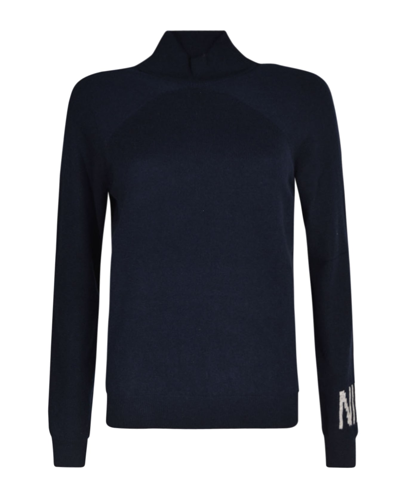 Nina Ricci Logo Sleeve Sweater - Blue