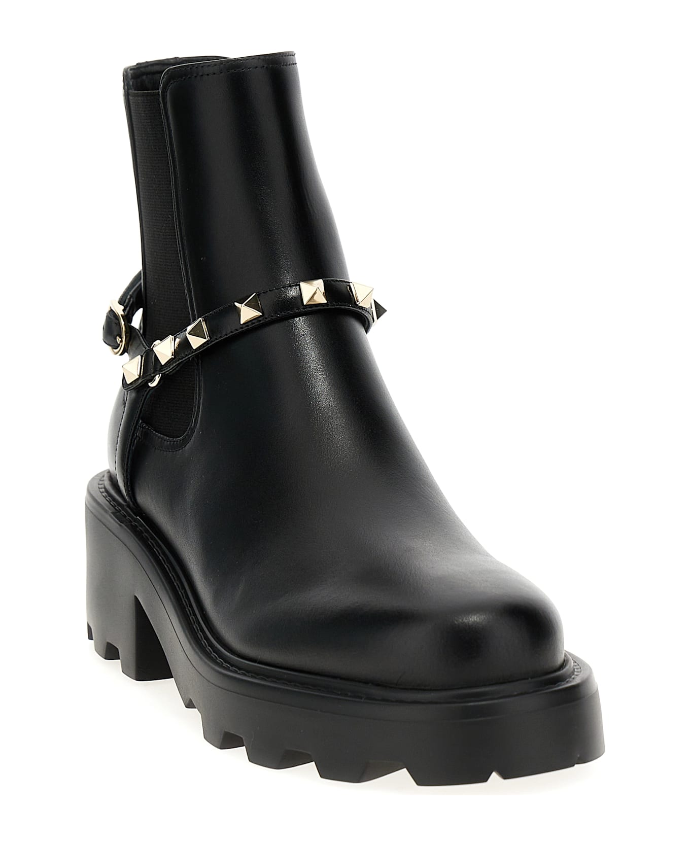 Valentino Garavani 'rockstud' Ankle Boots - Black