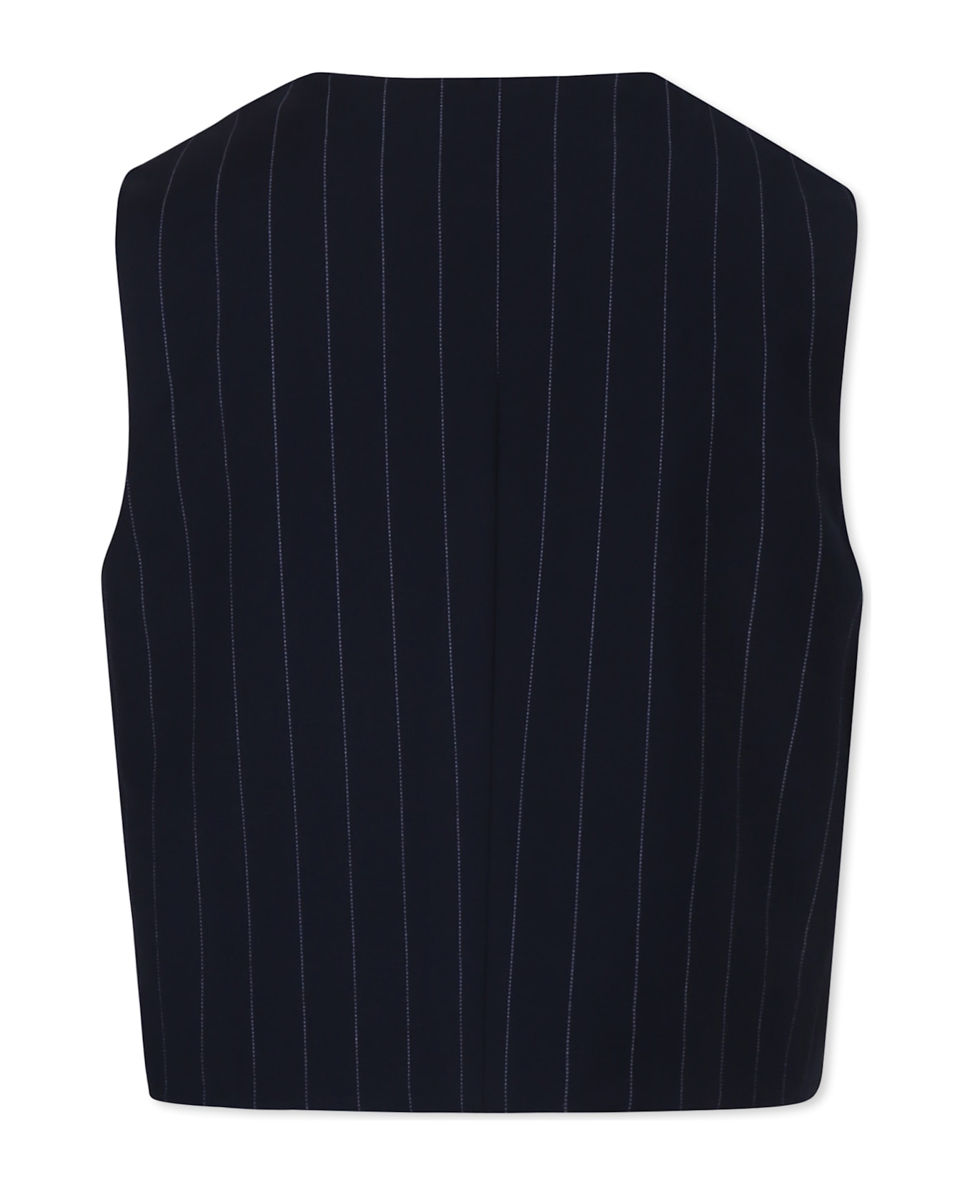 Dondup Blue Waistcoat For Boy With Logo - Blue