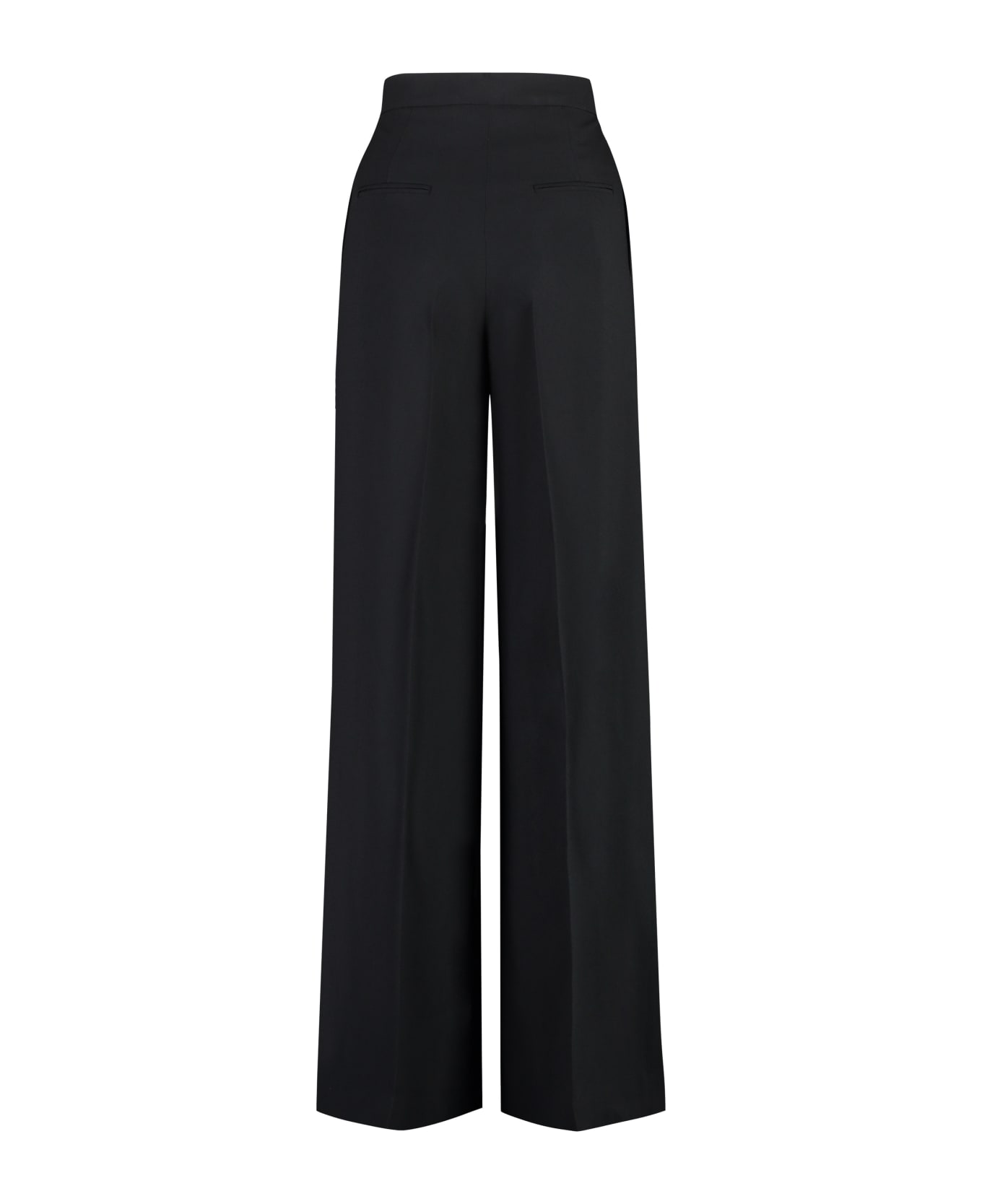Moschino High-waist Wide-leg Trousers - black ボトムス