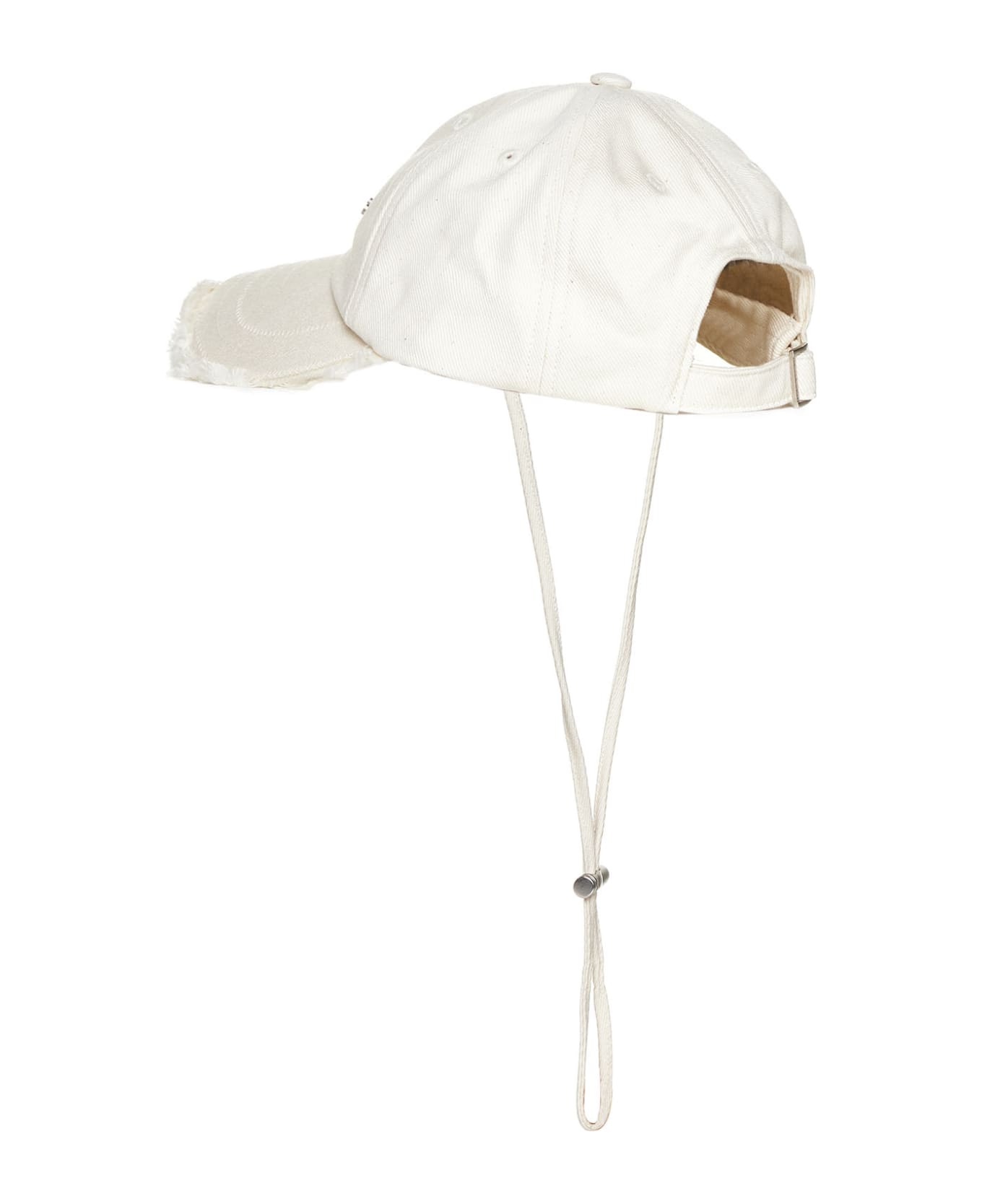 Jacquemus Jacquemu La Casquette Artichaut Fringe Baseball Cap - Off-white 帽子