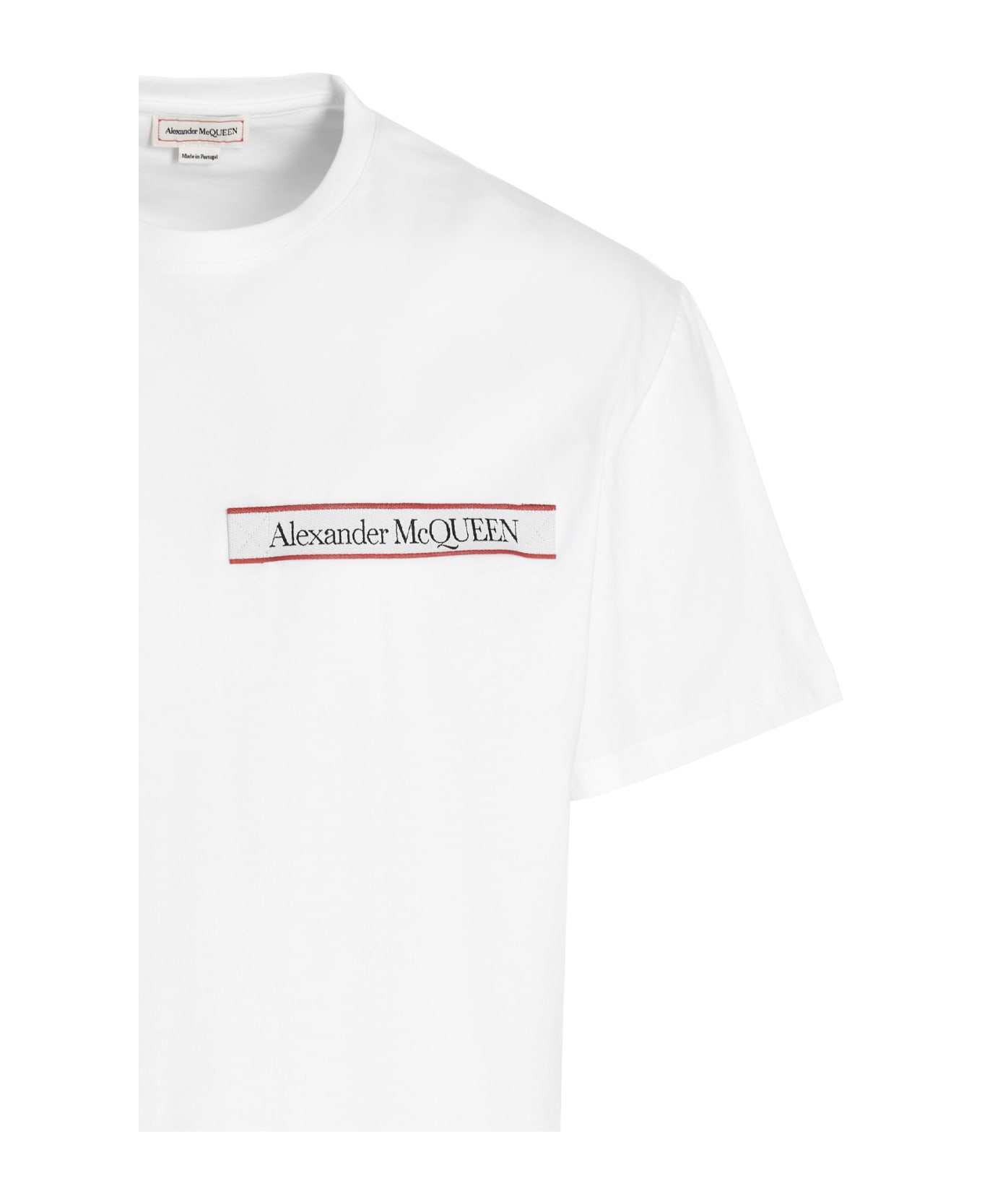 Alexander McQueen Logo Tape T-shirt - White