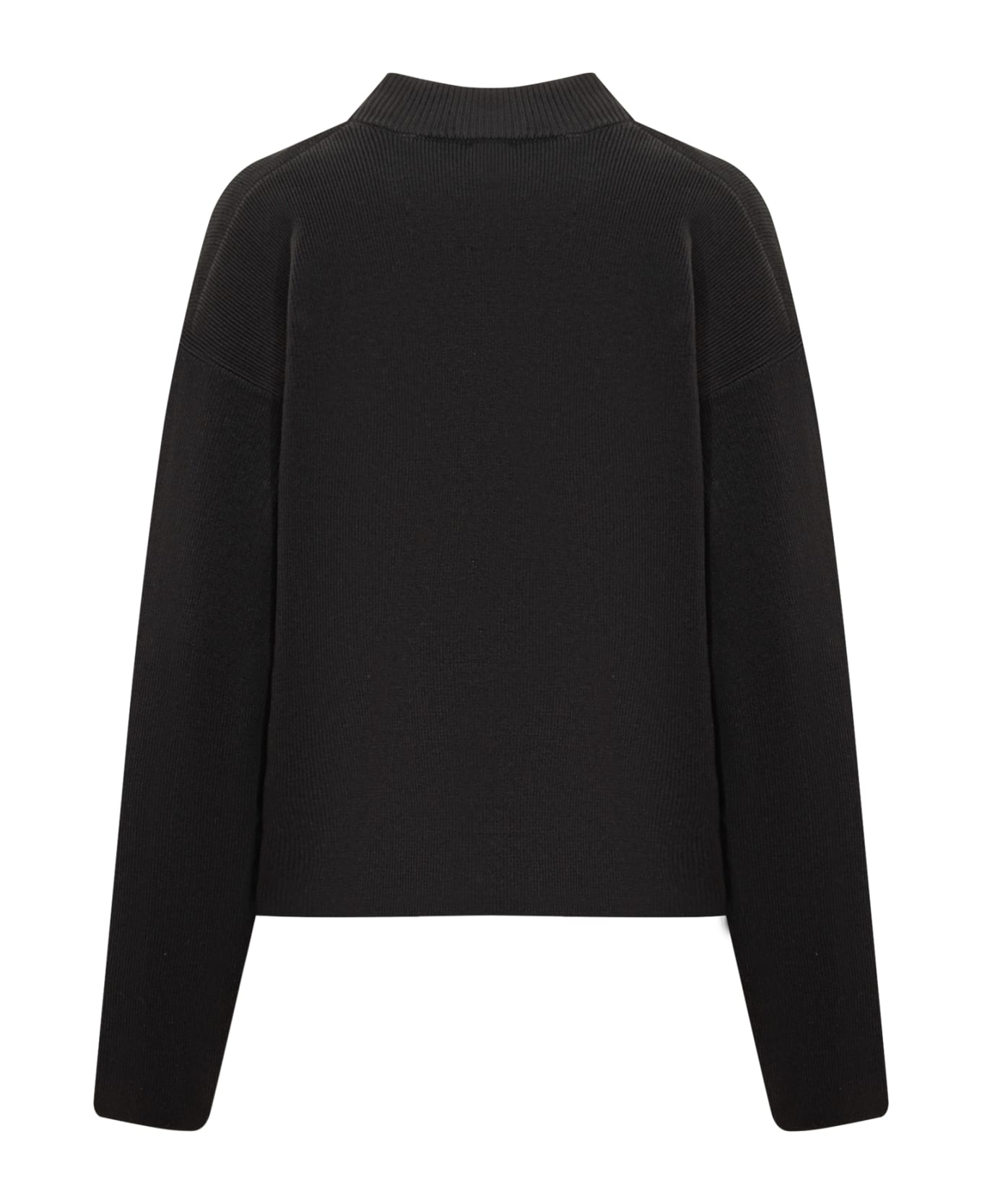 Ami Alexandre Mattiussi Sweater With Logo - BLACK ニットウェア