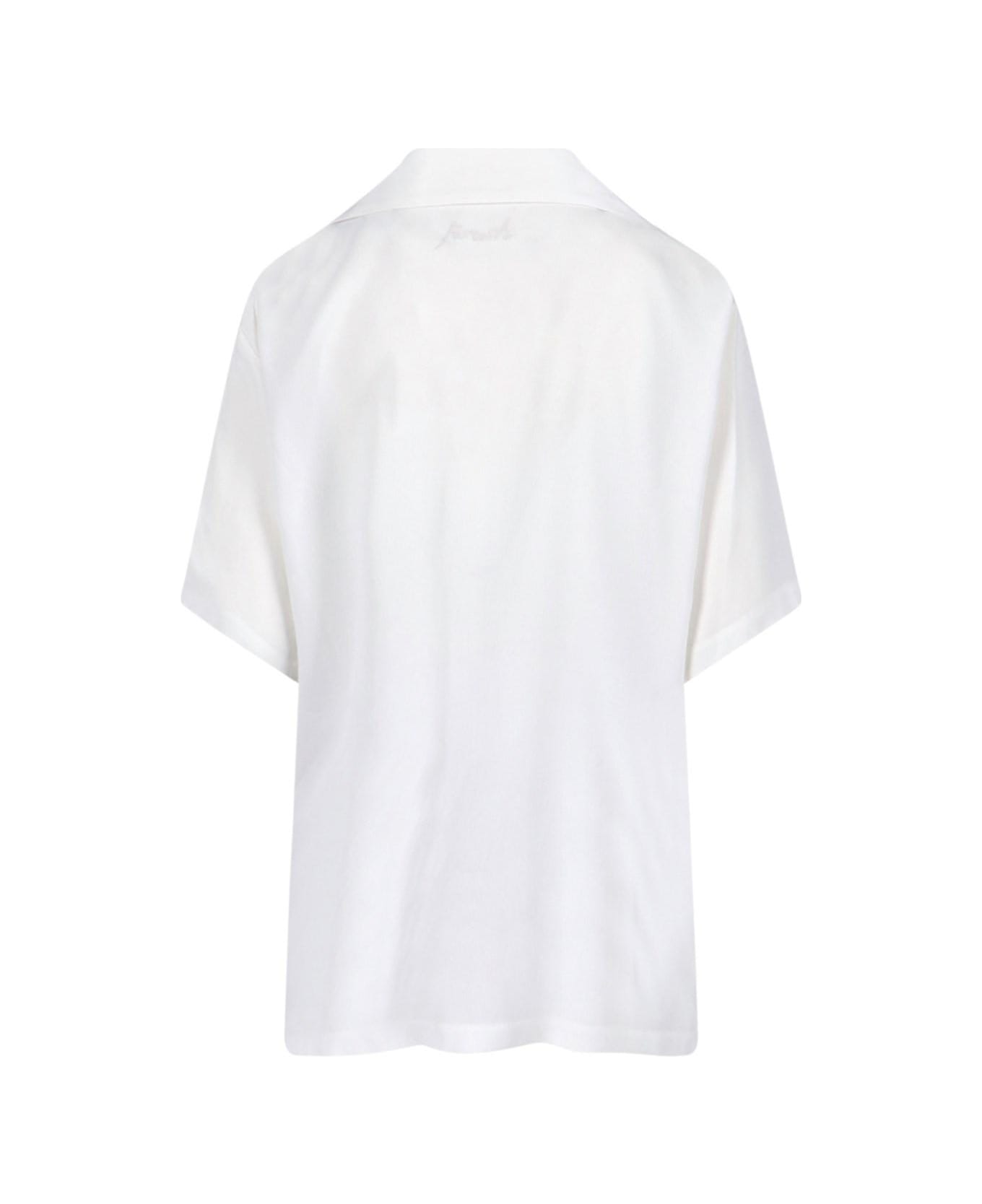Parosh Short-sleeved Shirt - Bianco