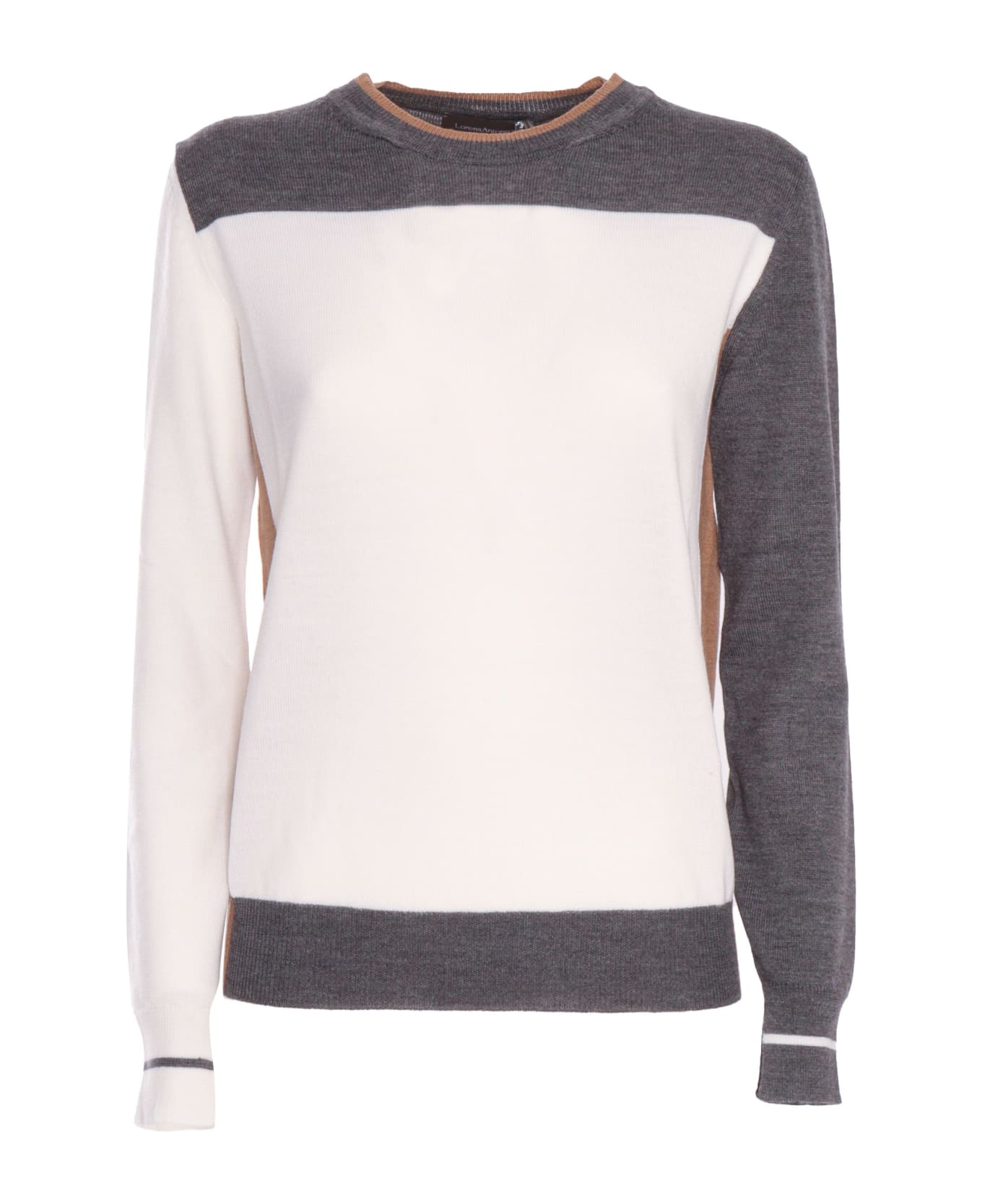 Lorena Antoniazzi Color-block Sweater - BEIGE
