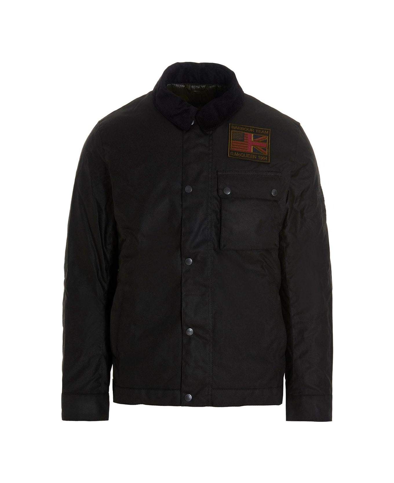 Barbour International Workers Wax Black Jacket - Black