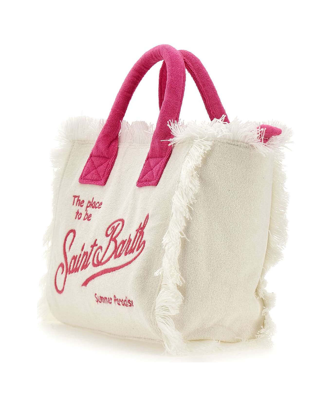 MC2 Saint Barth "colette Sponge" Bag - WHITE/ pink