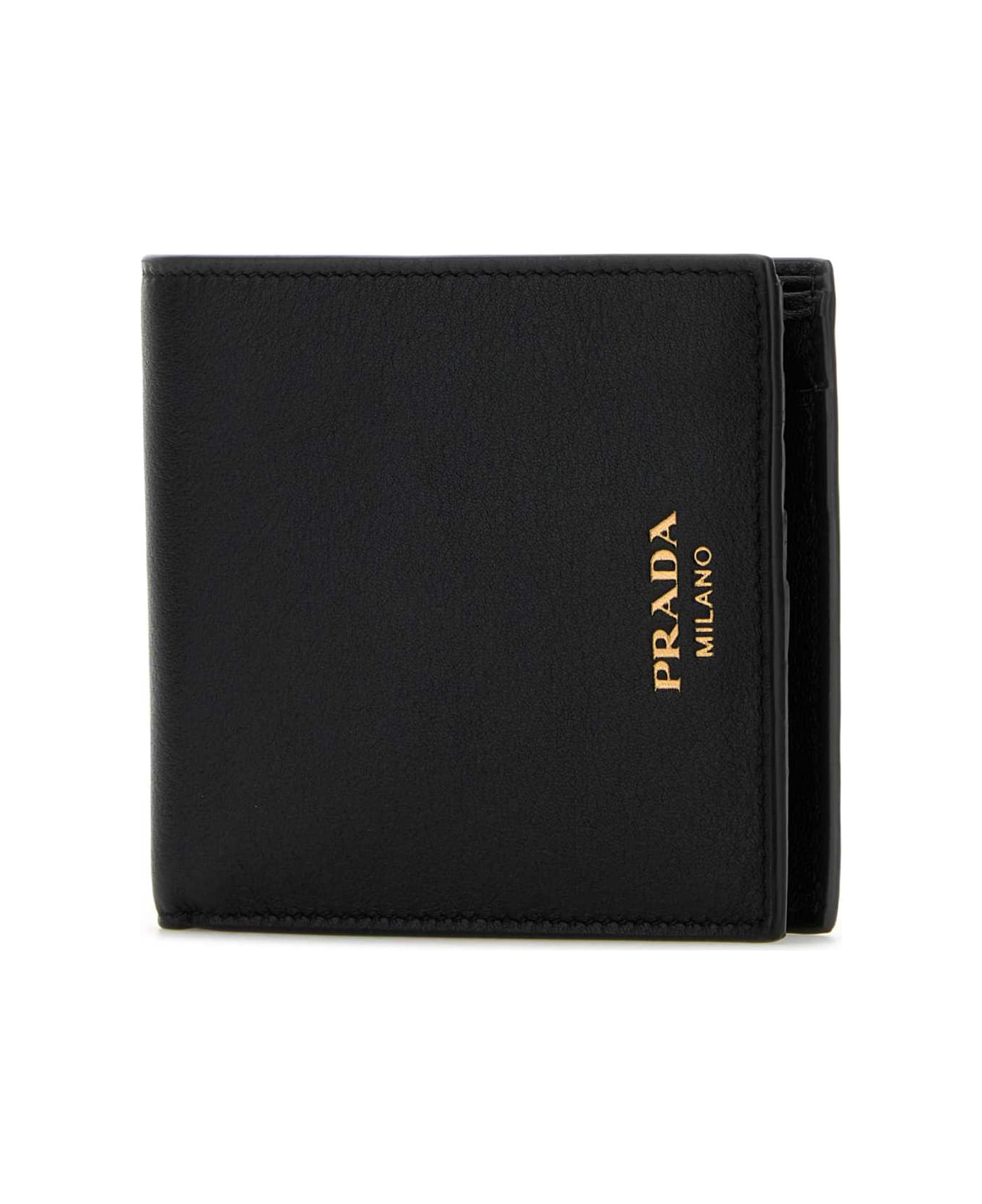 Prada Black Leather Wallet - NERO