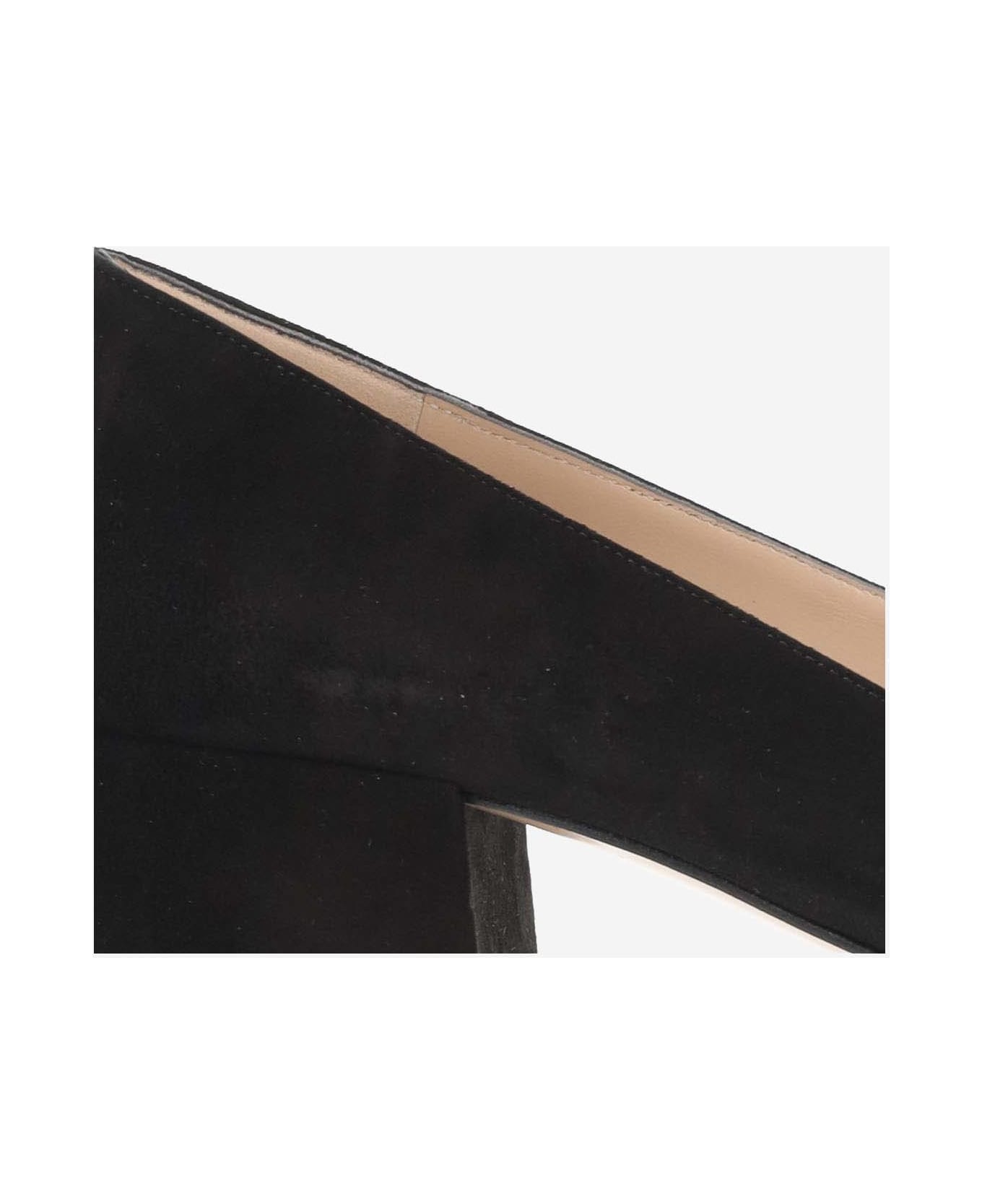 Gianvito Rossi Black Suede Pumps