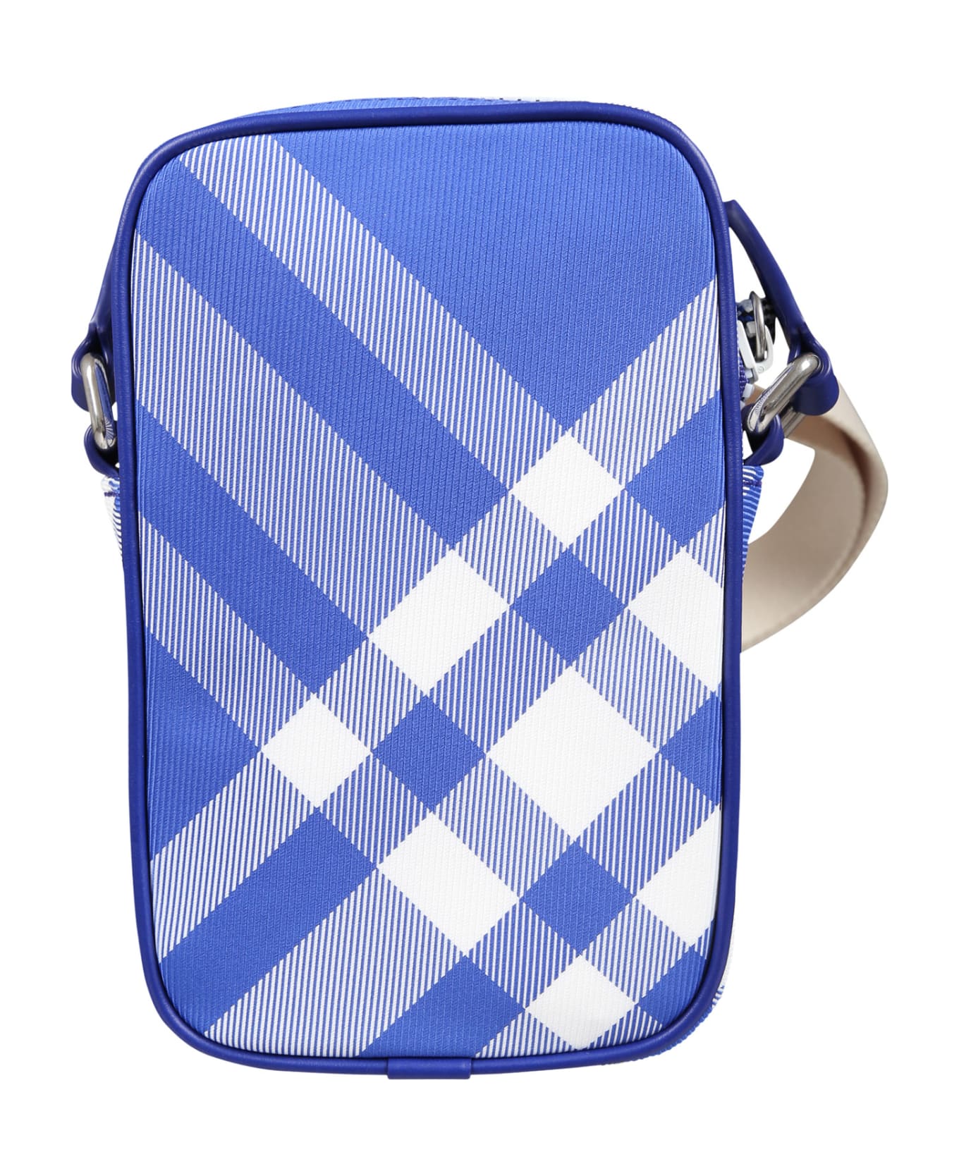 Burberry Blue Bag For Kids With Check - Blue アクセサリー＆ギフト