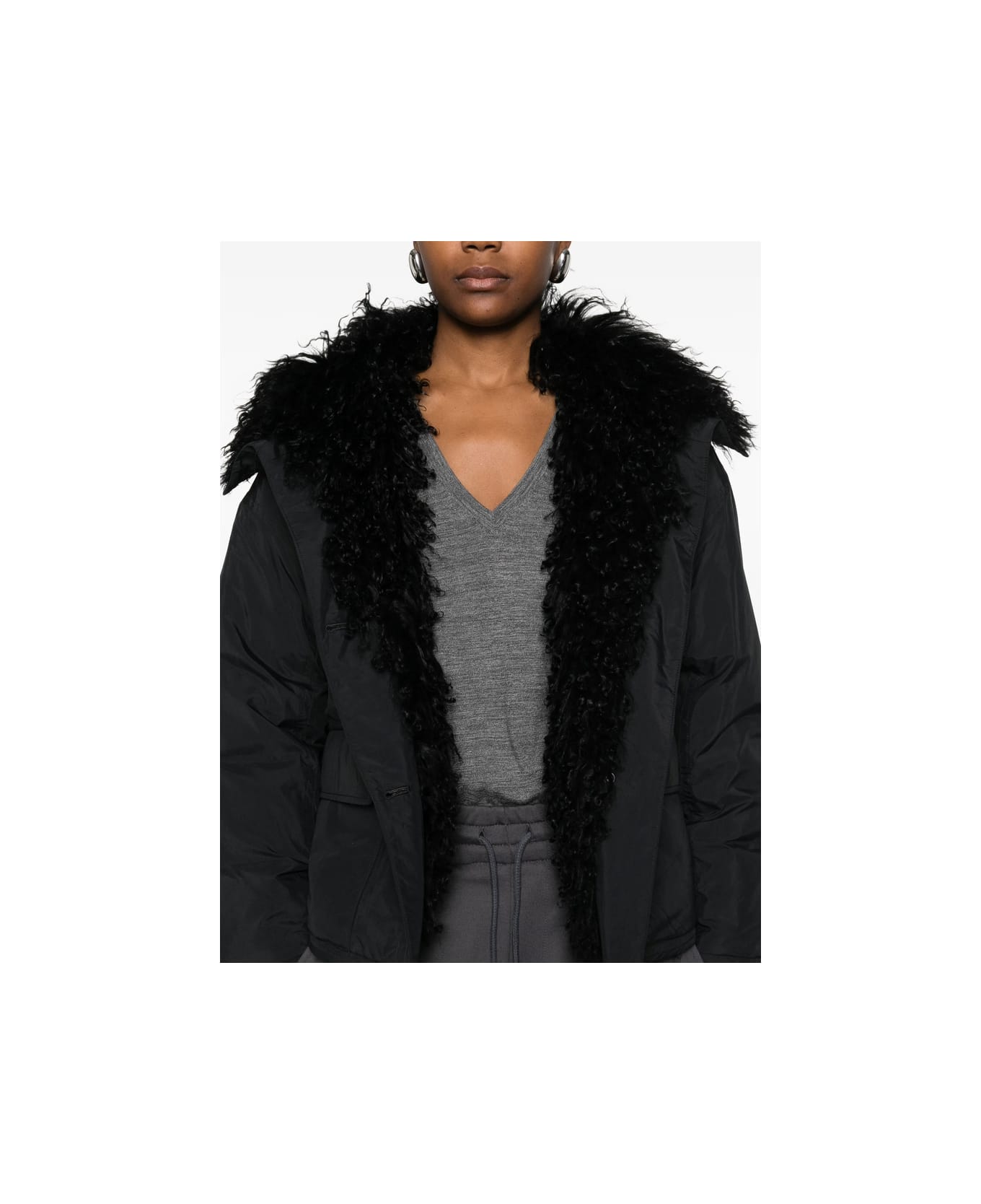 Yves Salomon Outerwear - BLACK