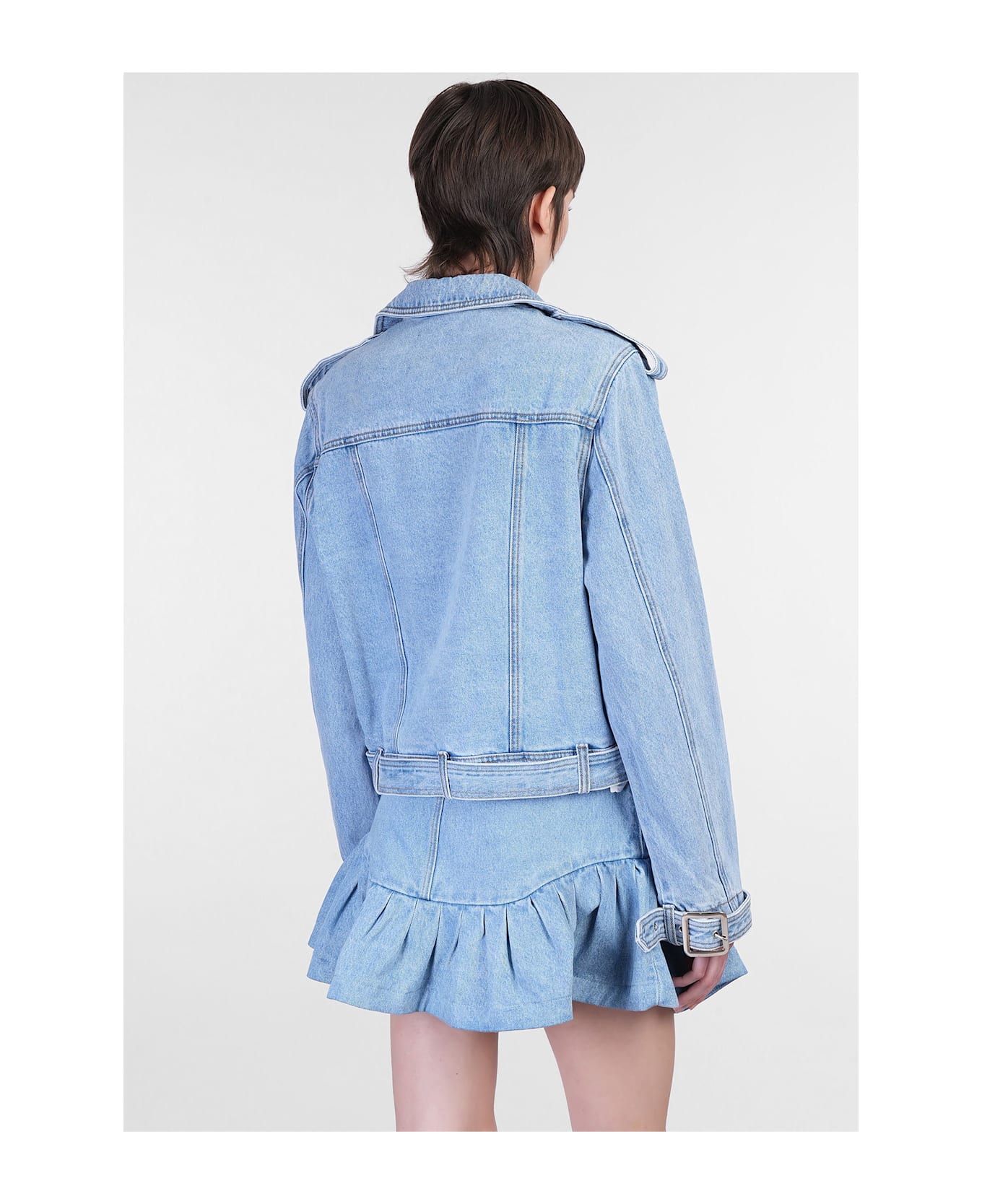 retrofete Shay Denim Jackets In Blue Cotton - blue