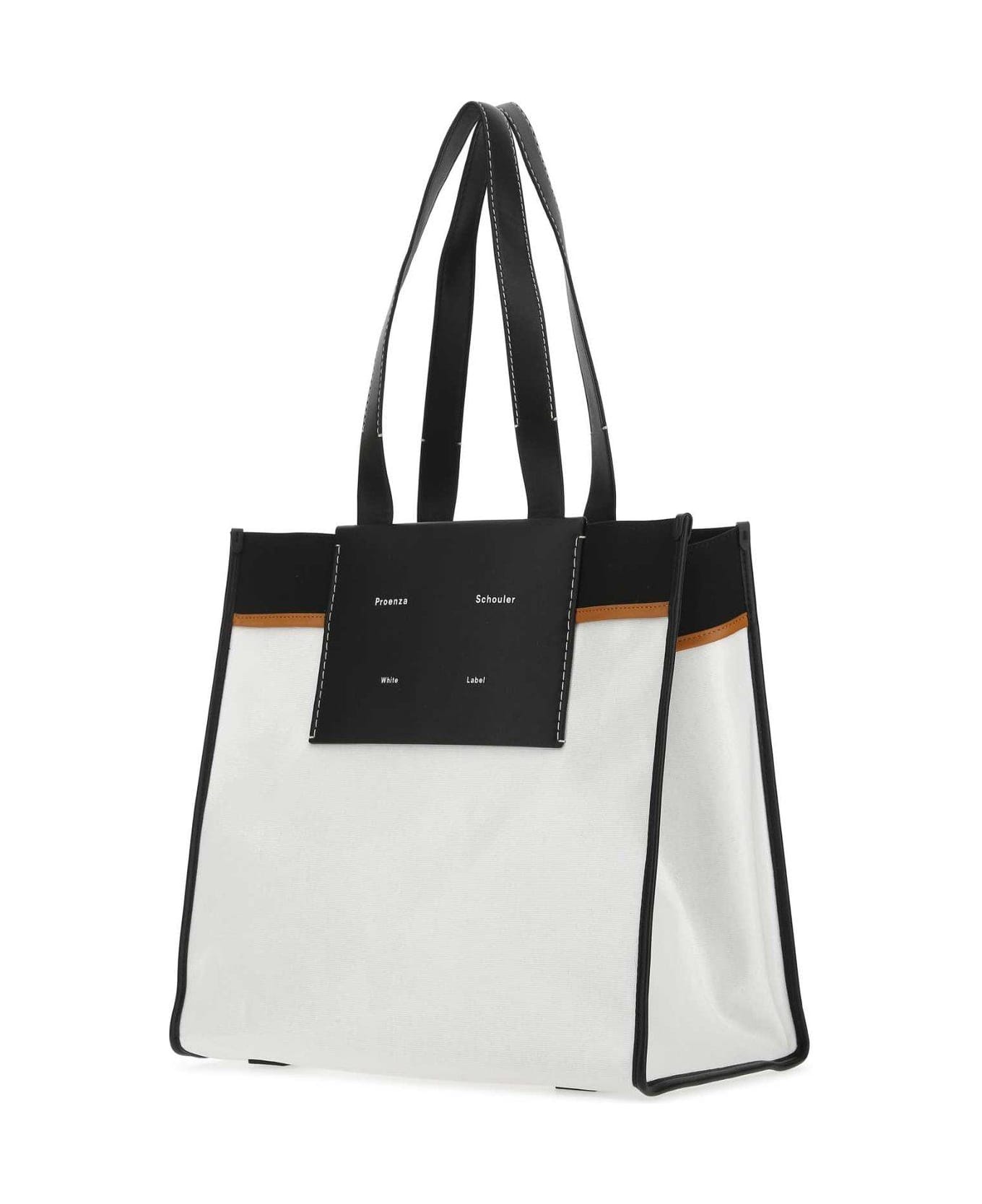 Proenza Schouler Morris Xl Tote Bag - BLACK/WHITE