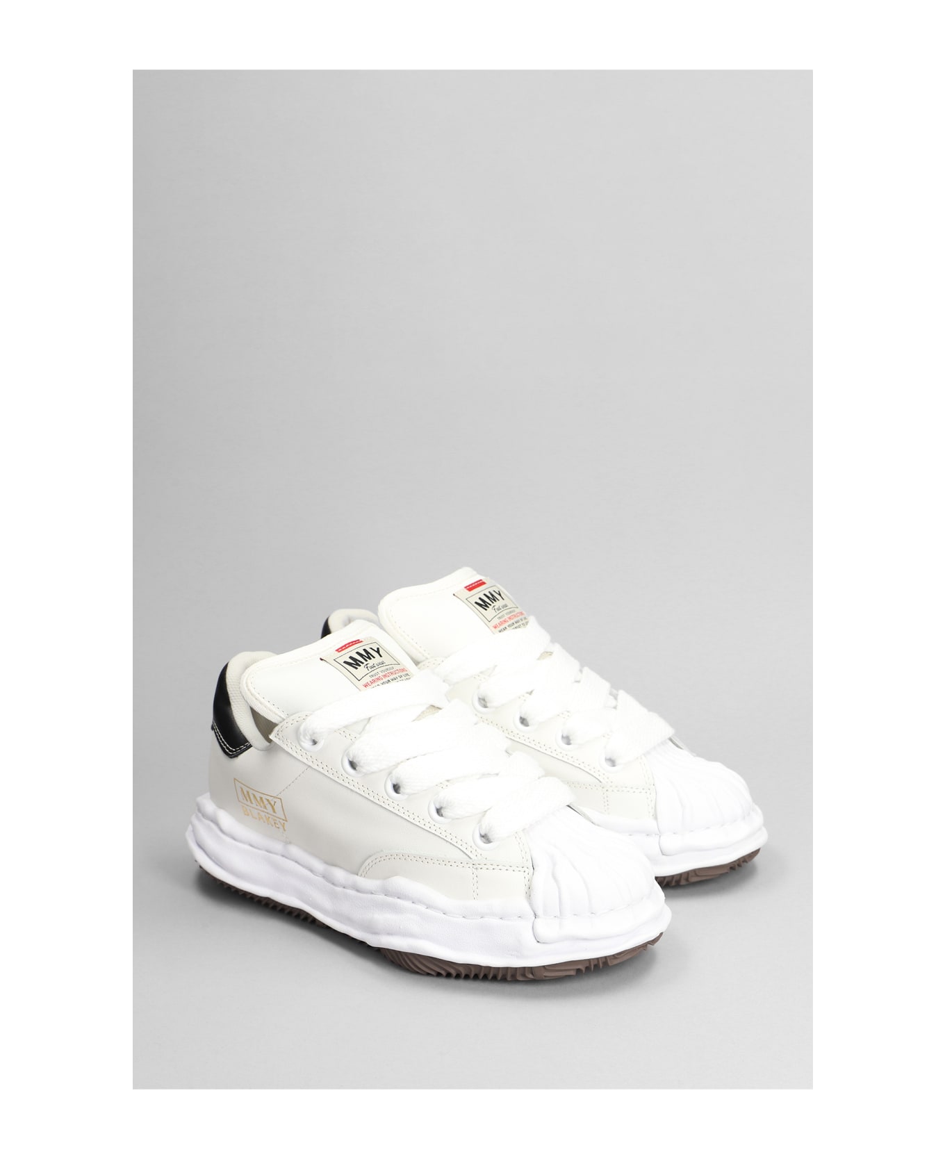 Mihara Yasuhiro Blakey Sneakers In White Leather - white