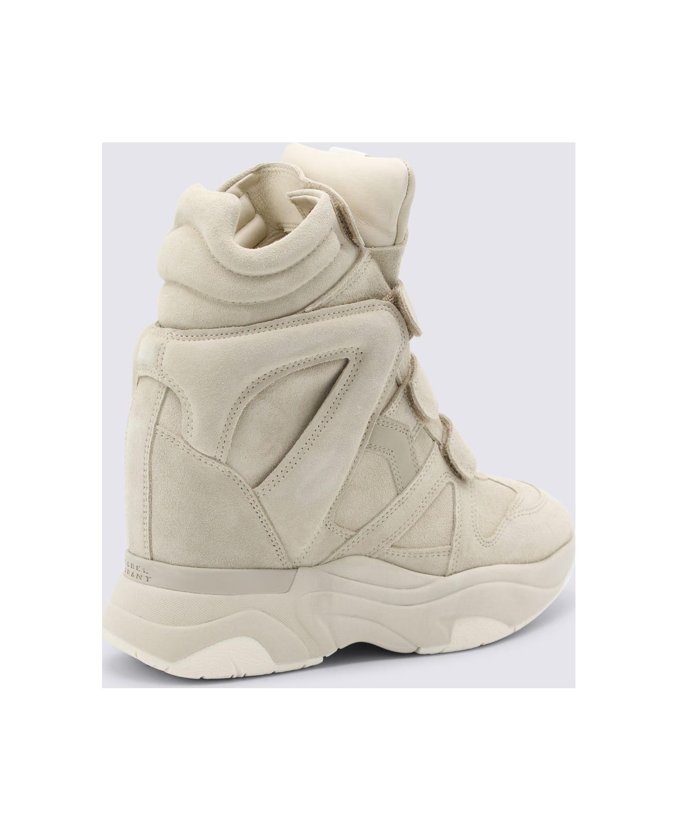 Isabel Marant Beige Leather Sneakers - Beige