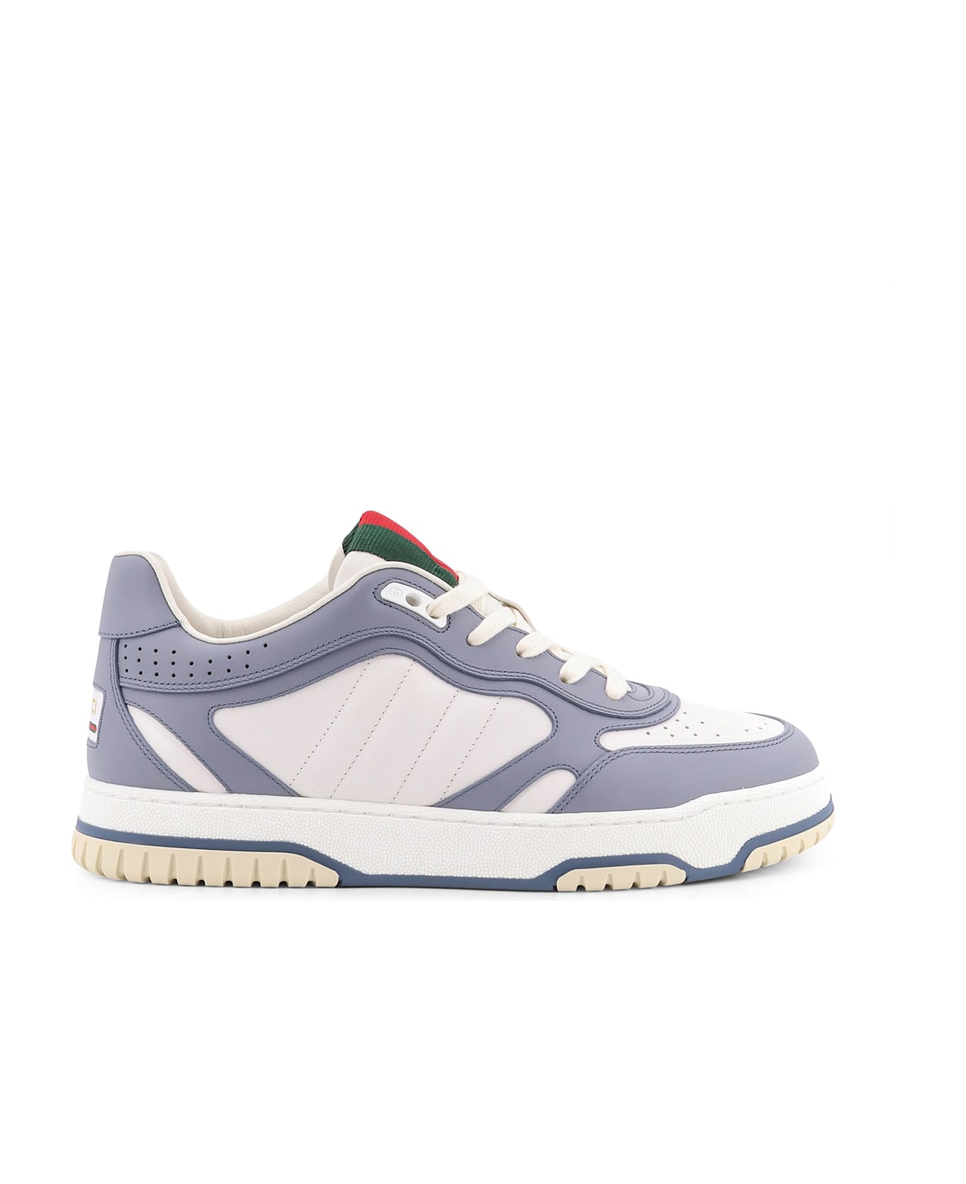 Gucci Re-web Leather Sneakers - White
