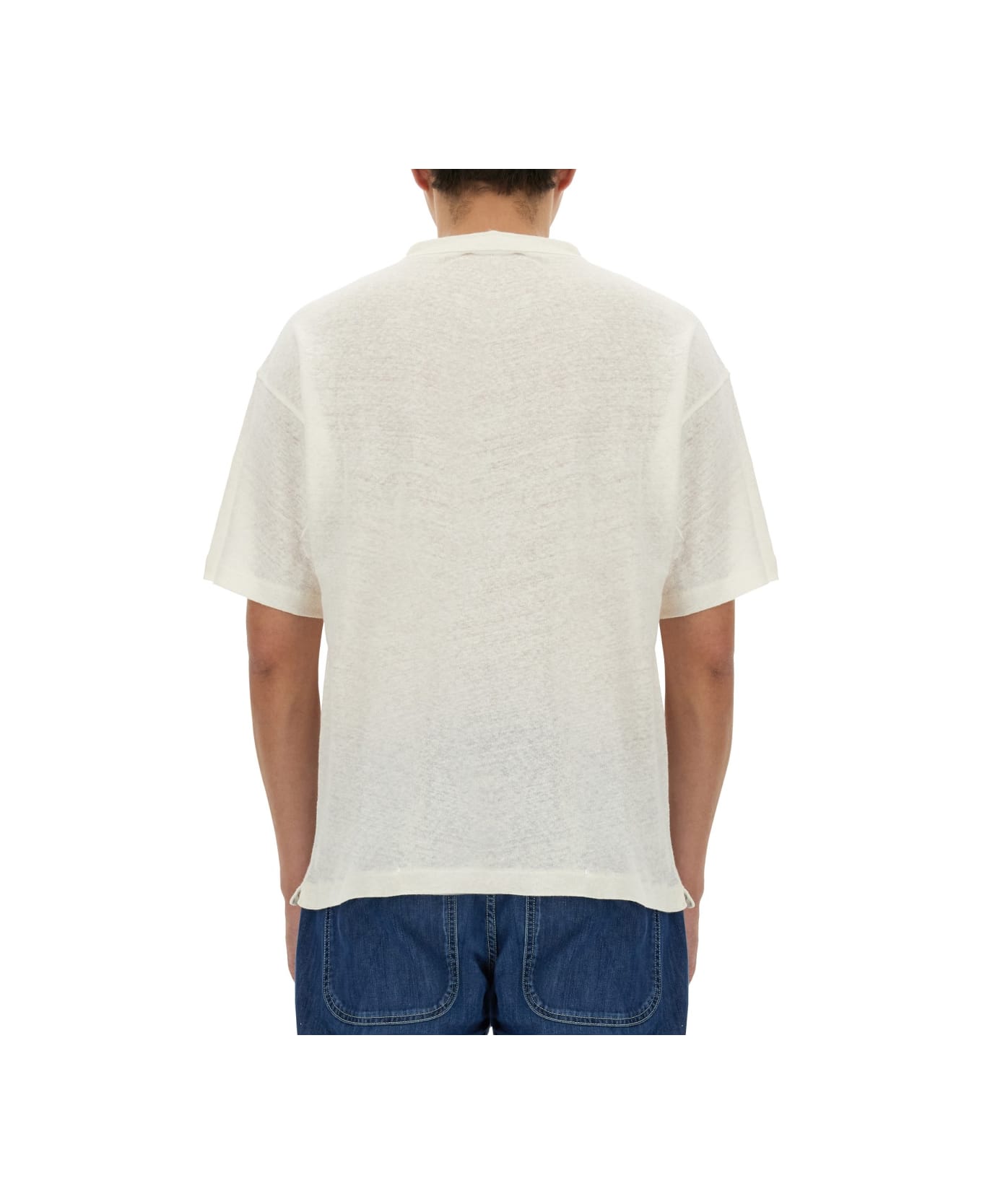 YMC Cotton And Linen T-shirt - WHITE シャツ