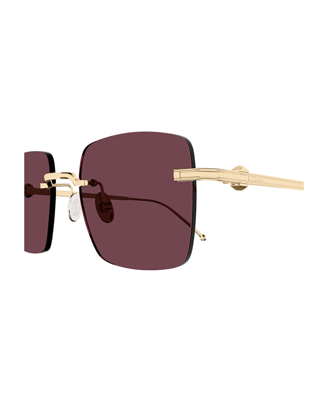 Cartier Eyewear Ct0403s Sunglasses - Gold Gold Red